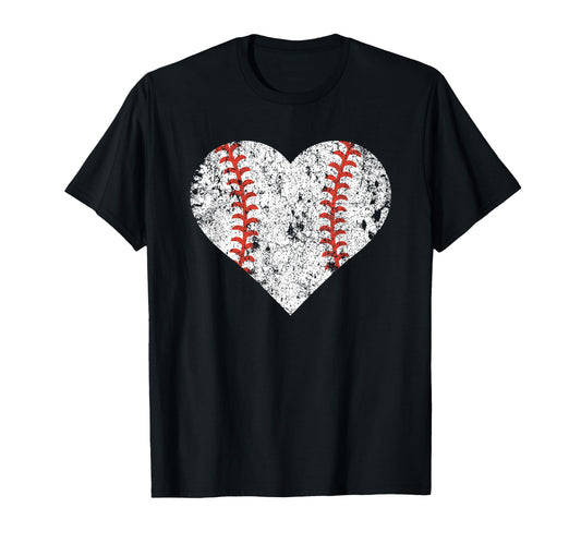 Baseball Heart Baseball Lover T-Shirt - Aesthetic Graphic Unisex - T-Shirt, Sweatshirt, Hoodie