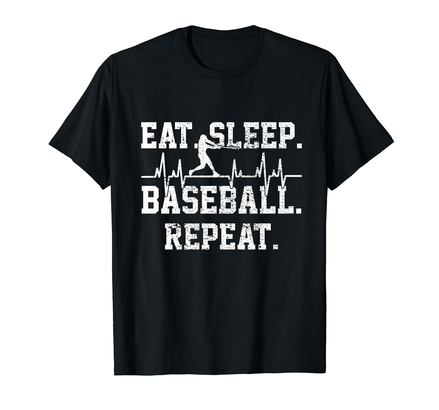 Baseball Player Heartbeat Gift T-Shirt - Minimalist Print Unisex - T-Shirt, Sweatshirt, Hoodie