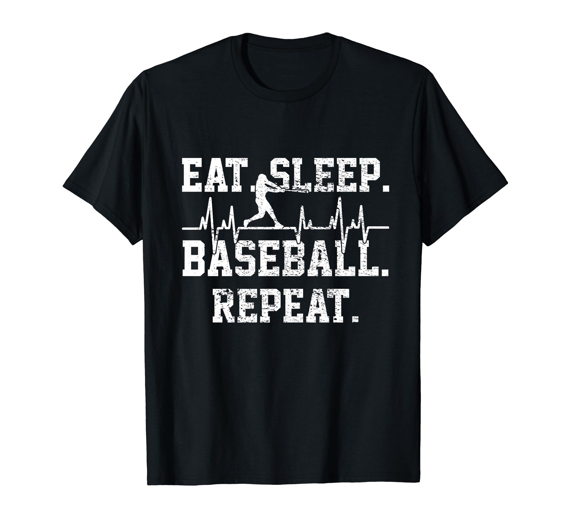 Baseball Player Heartbeat Gift T-Shirt - Minimalist Print Unisex - T-Shirt, Sweatshirt, Hoodie