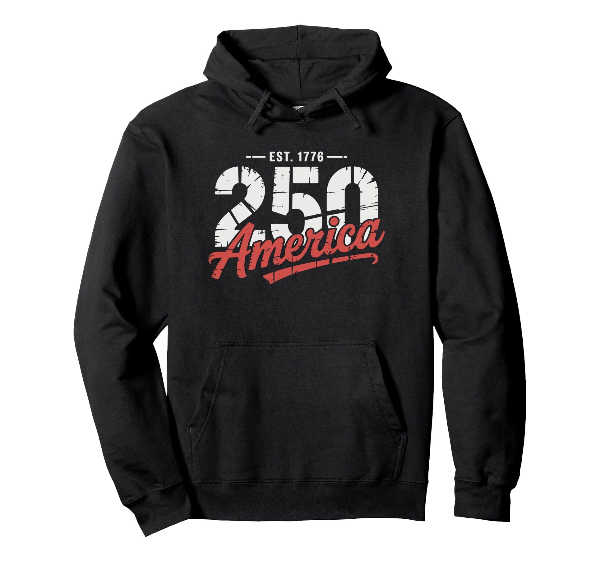 America 250 Years Est 1776 Usa United Hoodie - Custom Art Print Unisex - T-Shirt, Sweatshirt, Hoodie