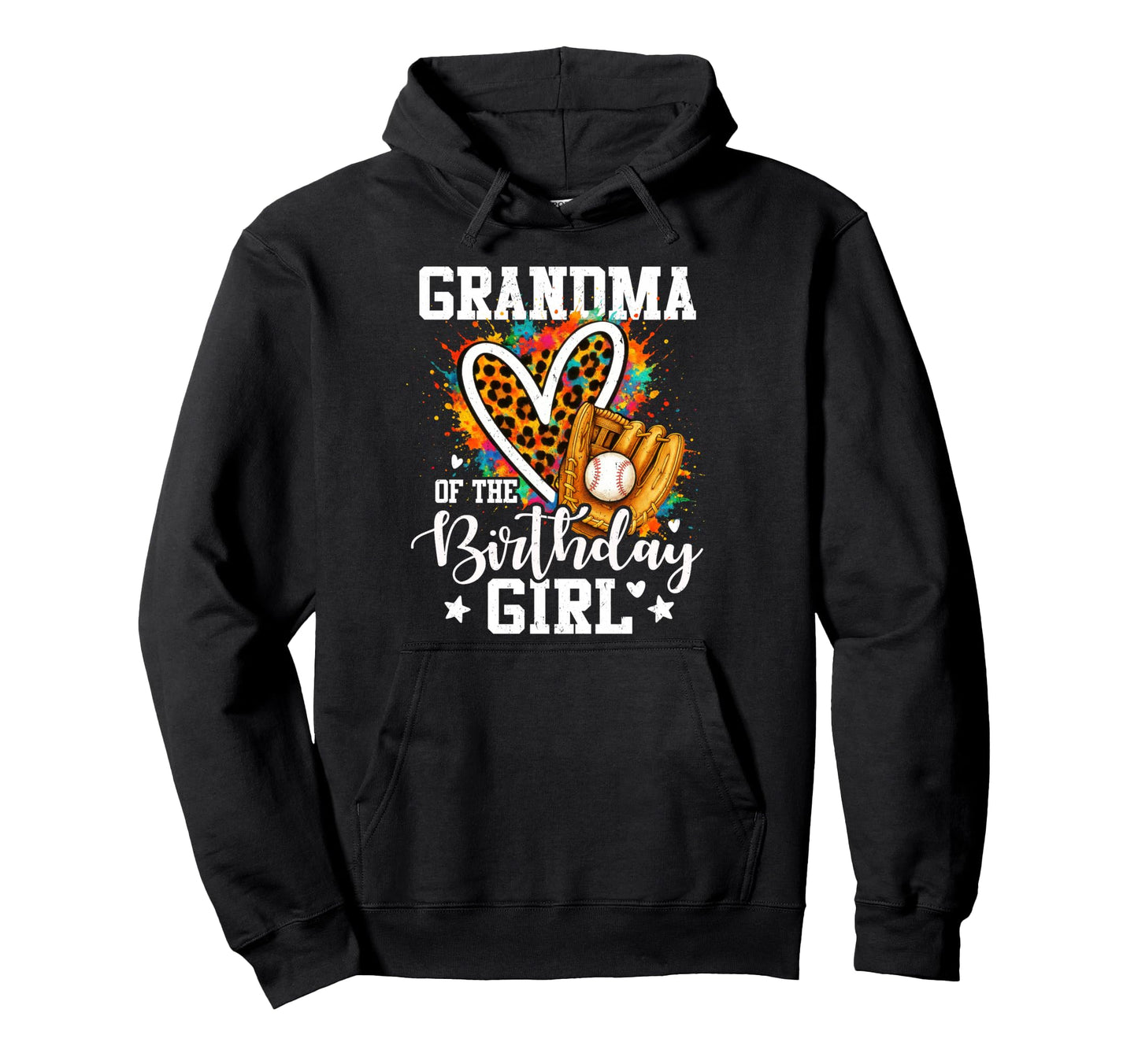 Grandma Birthday Baseball Player Hoodie - Aesthetic Graphic Men Women - T-Shirt, Sweatshirt, Hoodie