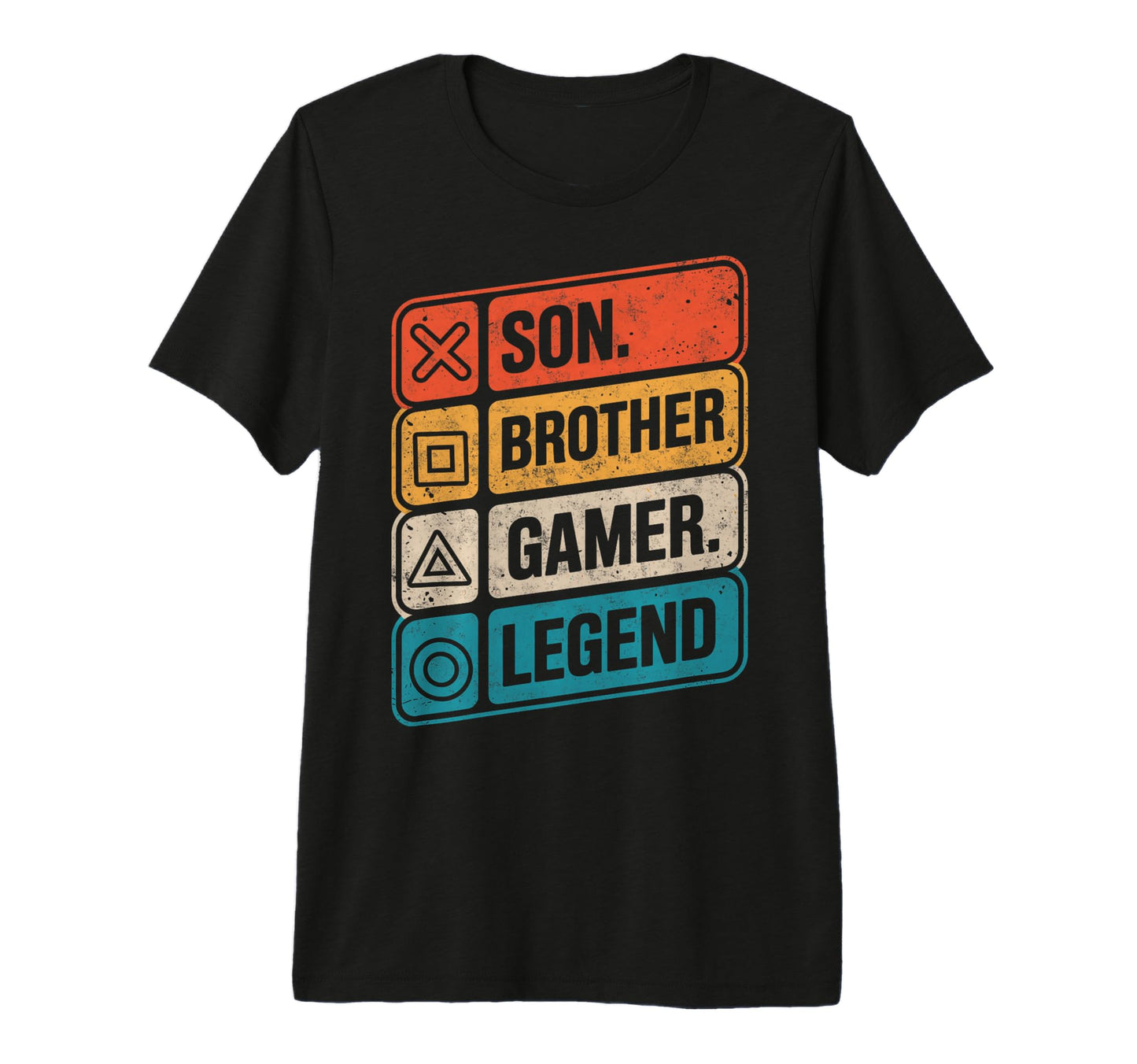 Son Brother Gamer Legend Video Game Gaming T-Shirt - Unique Graphic Unisex - T-Shirt, Sweatshirt, Hoodie