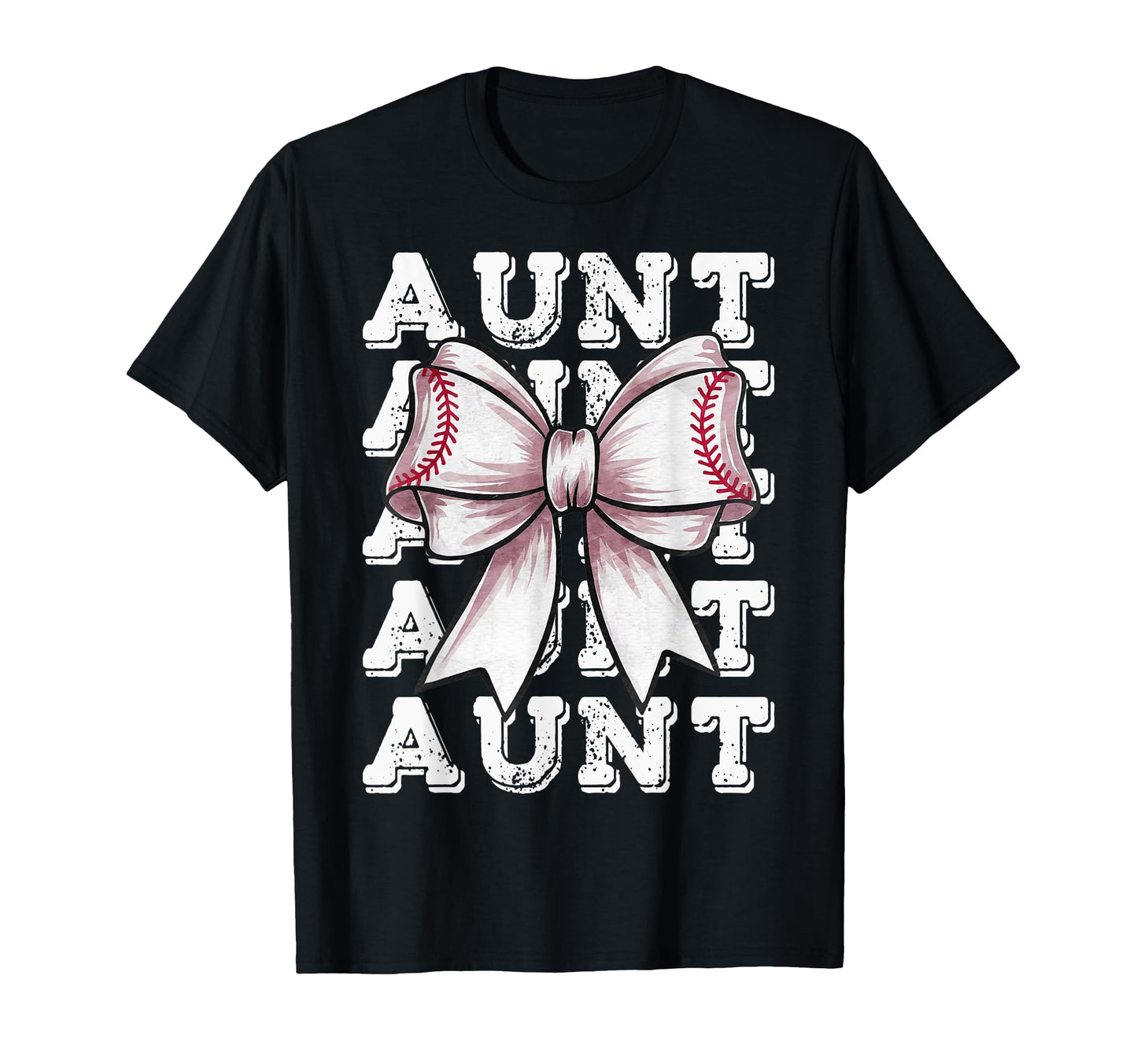 Coquette Baseball Aunt Matching Family Bow T-Shirt - Trendy Graphic Unisex - T-Shirt, Sweatshirt, Hoodie