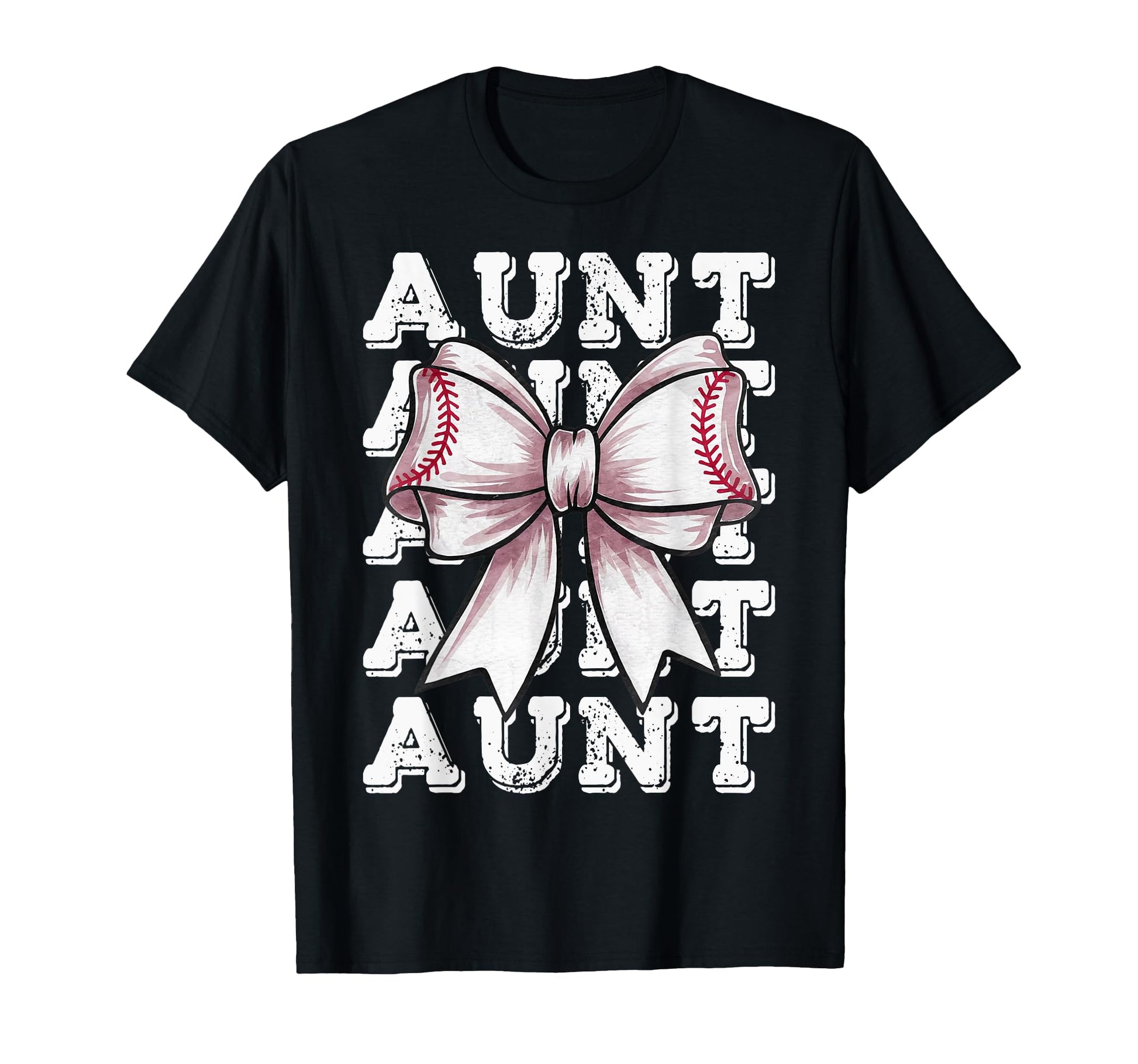 Coquette Baseball Aunt Matching Family Bow T-Shirt - Trendy Graphic Unisex - T-Shirt, Sweatshirt, Hoodie