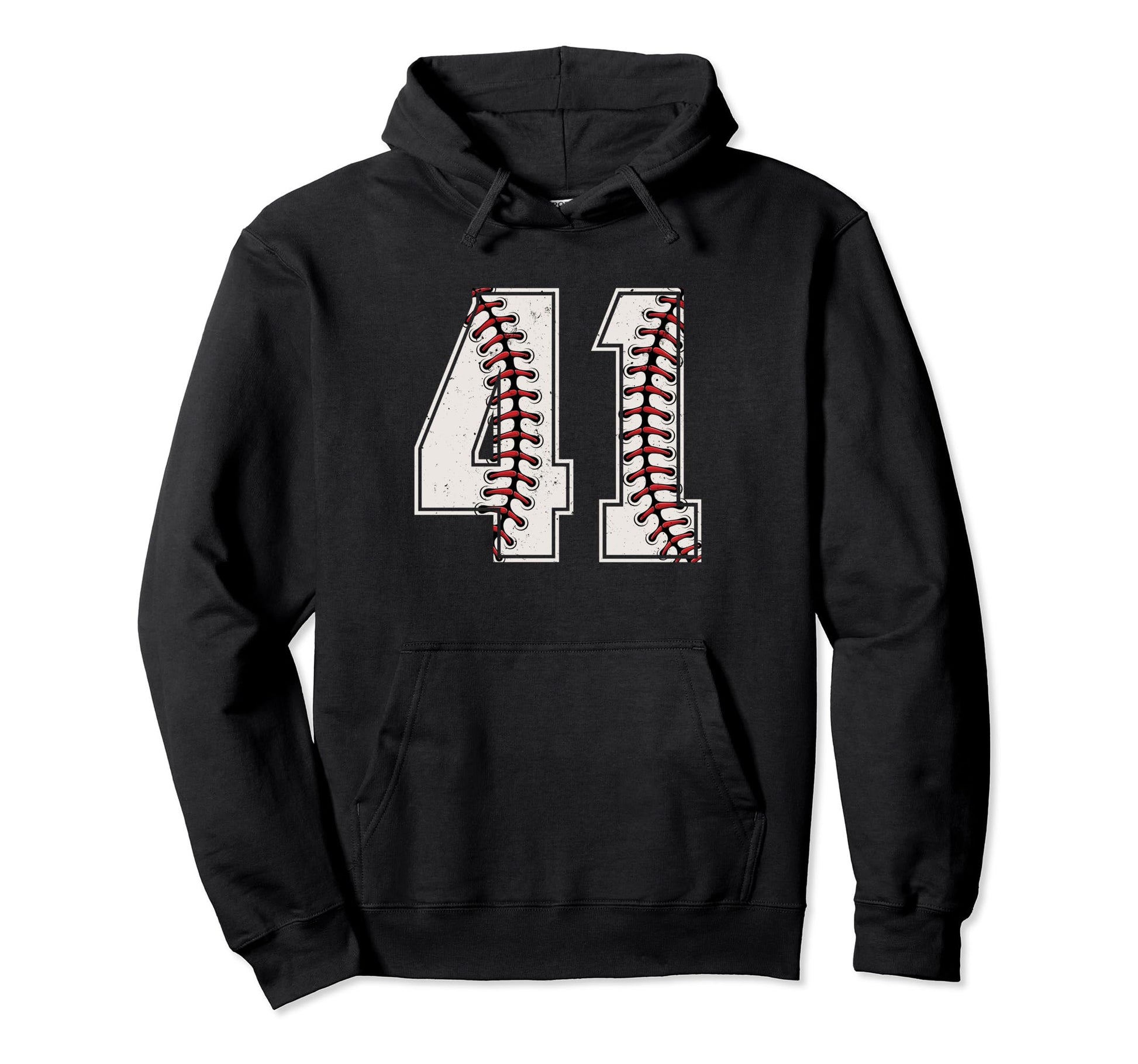 Baseball Player Number 41 Forty One Baseball Hoodie - Graphic Print Unisex - T-Shirt, Sweatshirt, Hoodie