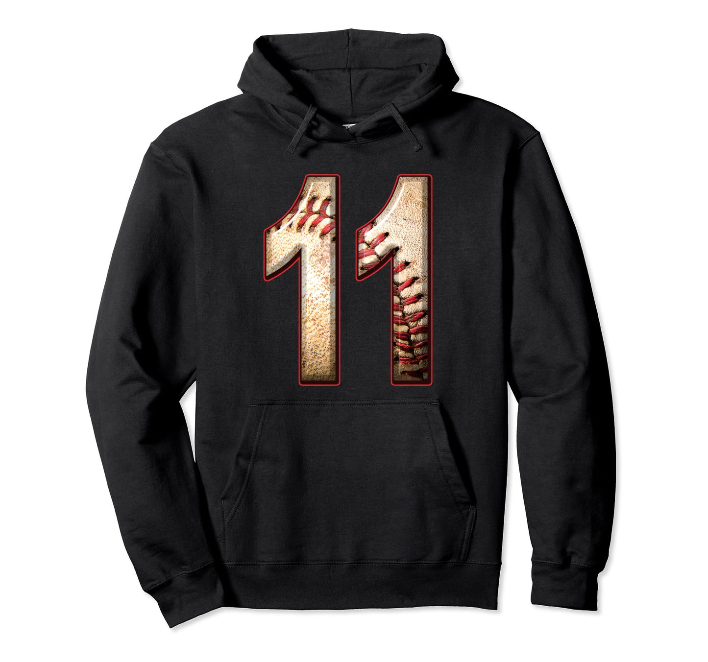 Baseball Birthday Eleven 11 Years Old 11Th Hoodie - Trendy Graphic Unisex - T-Shirt, Sweatshirt, Hoodie