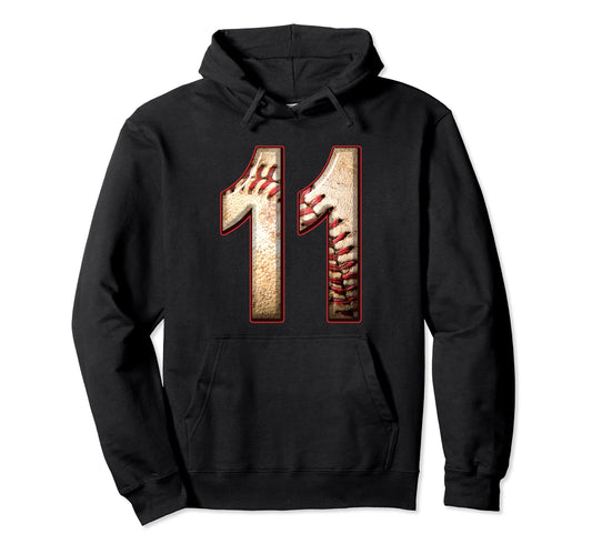 11Th Birthday Party Eleven 11 Year Old Hoodie - Custom Art Print Unisex - T-Shirt, Sweatshirt, Hoodie
