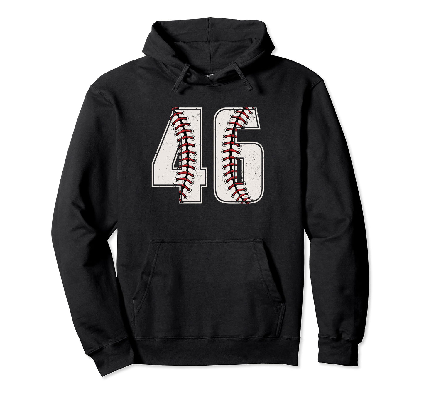 Baseball Player Number 46 Forty Six Hoodie - Minimalist Print for Adults - T-Shirt, Sweatshirt, Hoodie