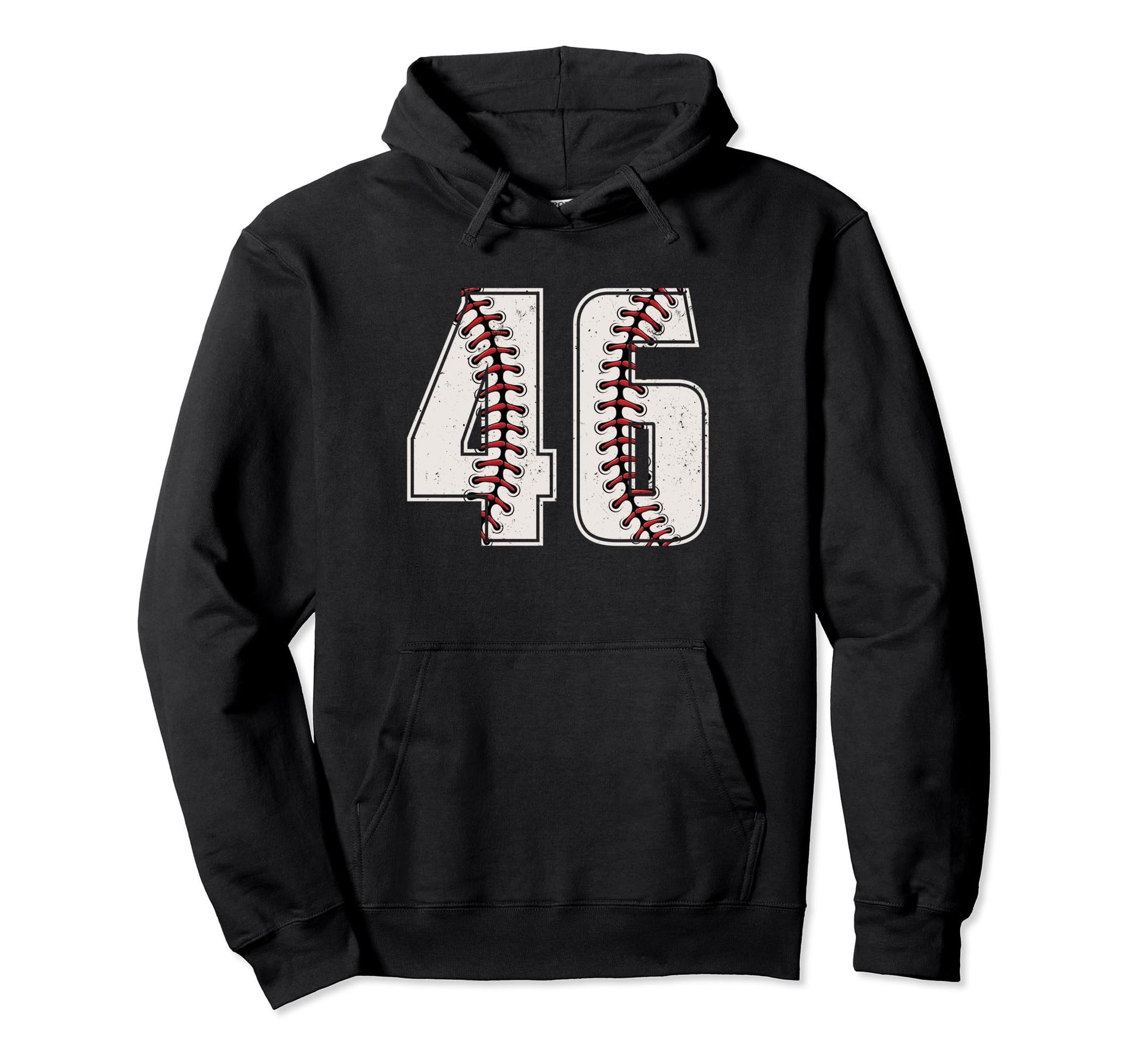 Baseball Player Number 46 Forty Six Hoodie - Minimalist Print for Adults - T-Shirt, Sweatshirt, Hoodie