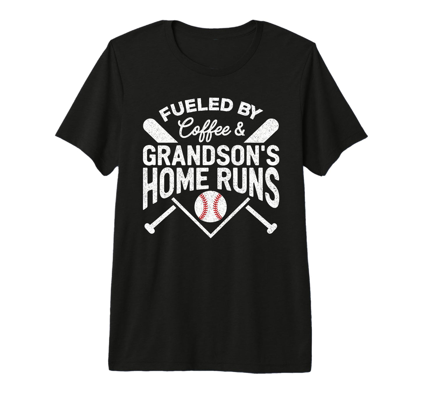 Fueled Coffee Grandsons Home Runs T-Shirt - Novelty Apparel for Adults - T-Shirt, Sweatshirt, Hoodie