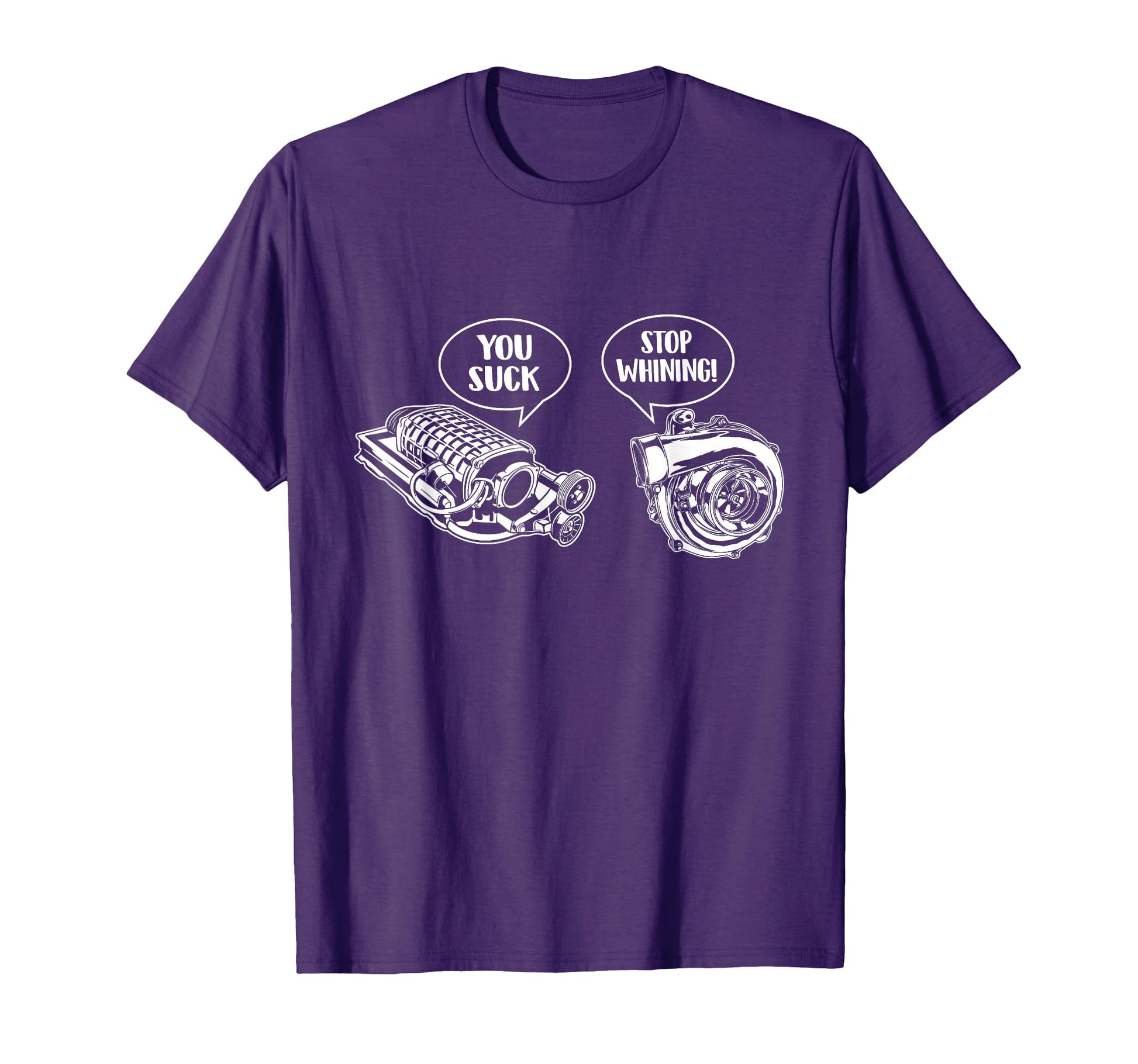 Turbocharger Vs Supercharger Car Guy Auto T-Shirt - Unique Graphic Unisex - T-Shirt, Sweatshirt, Hoodie