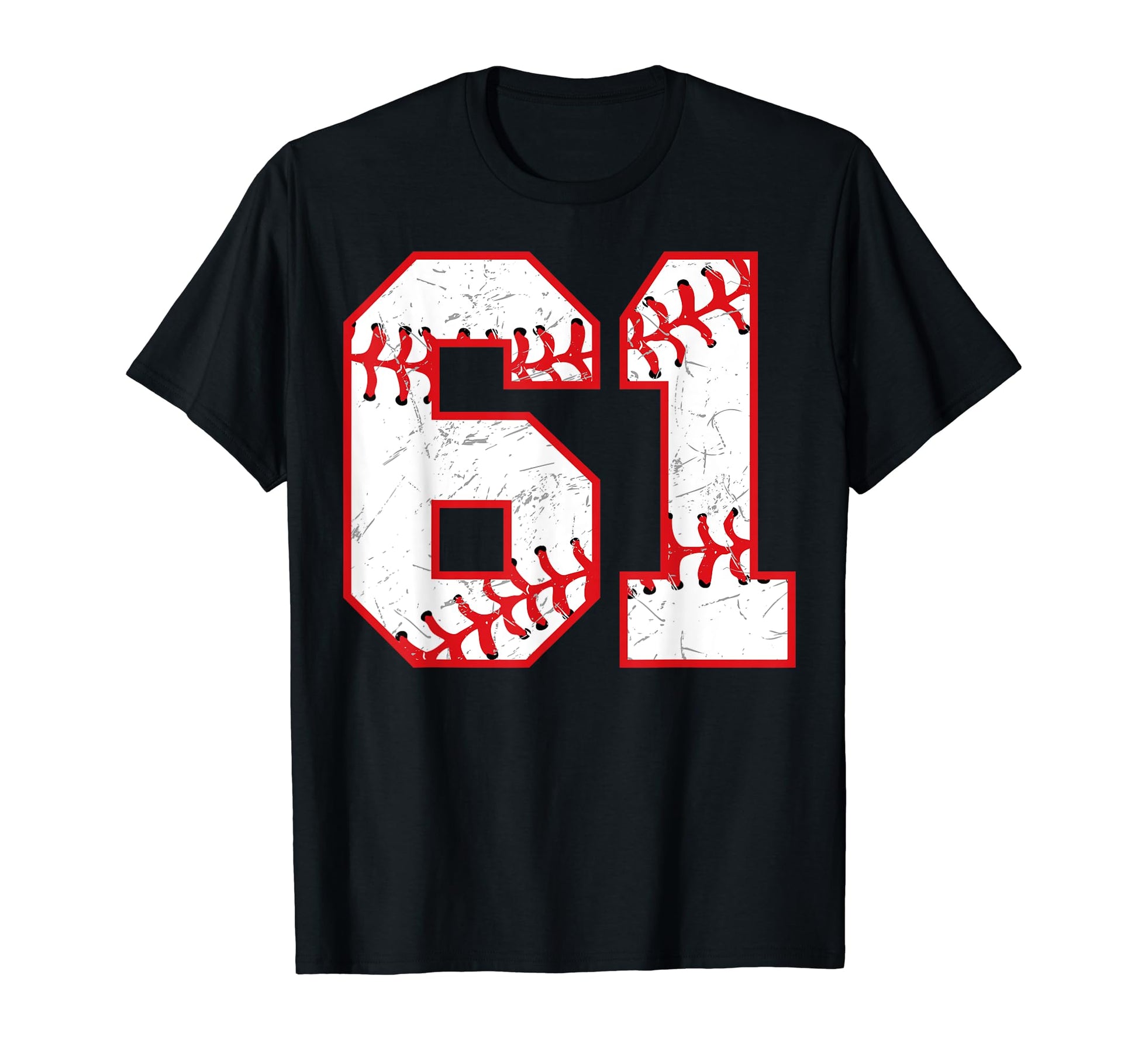 61 Birthday Baseball Theme Bday T-Shirt - Minimalist Print for Adults - T-Shirt, Sweatshirt, Hoodie