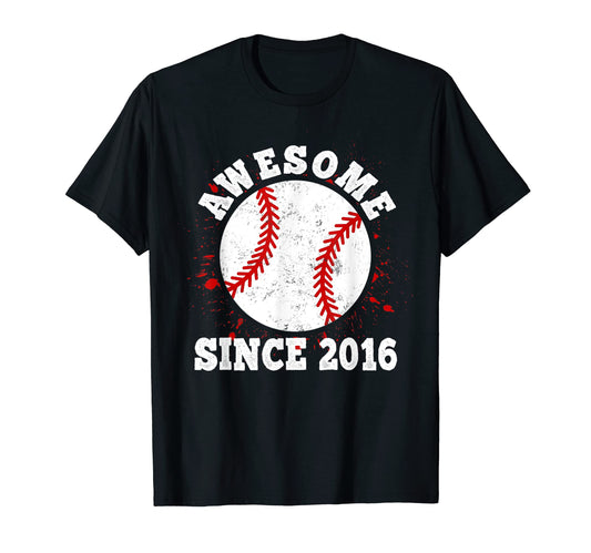 6Th Birthday Baseball Player 6 Years Old T-Shirt - Minimalist Print Unisex - T-Shirt, Sweatshirt, Hoodie