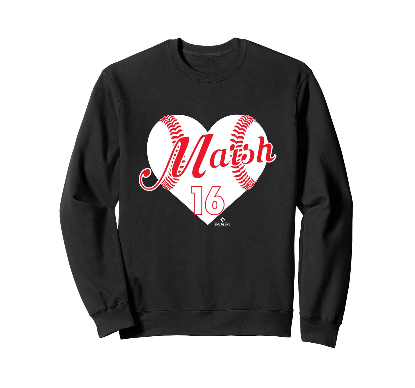 Baseball Heart Brandon Marsh Sweatshirt - Trendy Graphic for Adults - T-Shirt, Sweatshirt, Hoodie