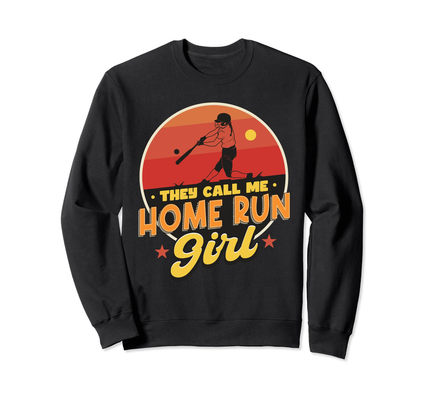 Softball Player Softball Home Run Sweatshirt - Minimalist Print Unisex - T-Shirt, Sweatshirt, Hoodie