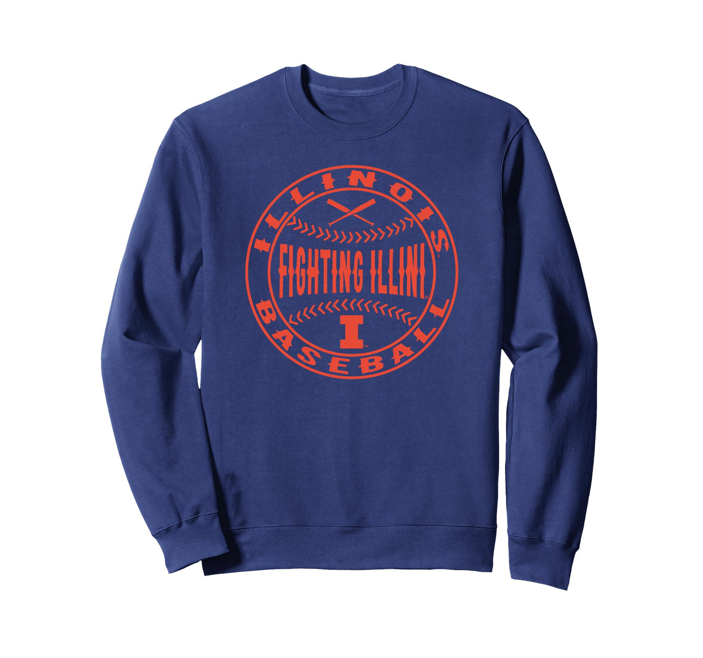 Illinois Fighting Illini Baseball Sweatshirt - Streetwear Style for Adults - T-Shirt, Sweatshirt, Hoodie