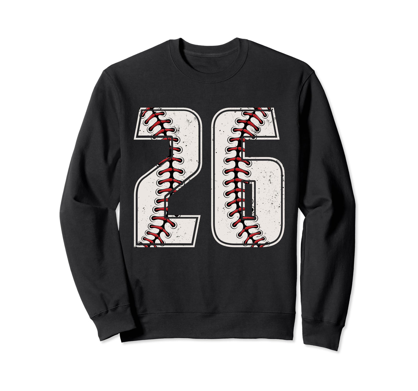 Baseball Player Number 26 Twenty Six Sweatshirt - Unique Graphic Men Women - T-Shirt, Sweatshirt, Hoodie