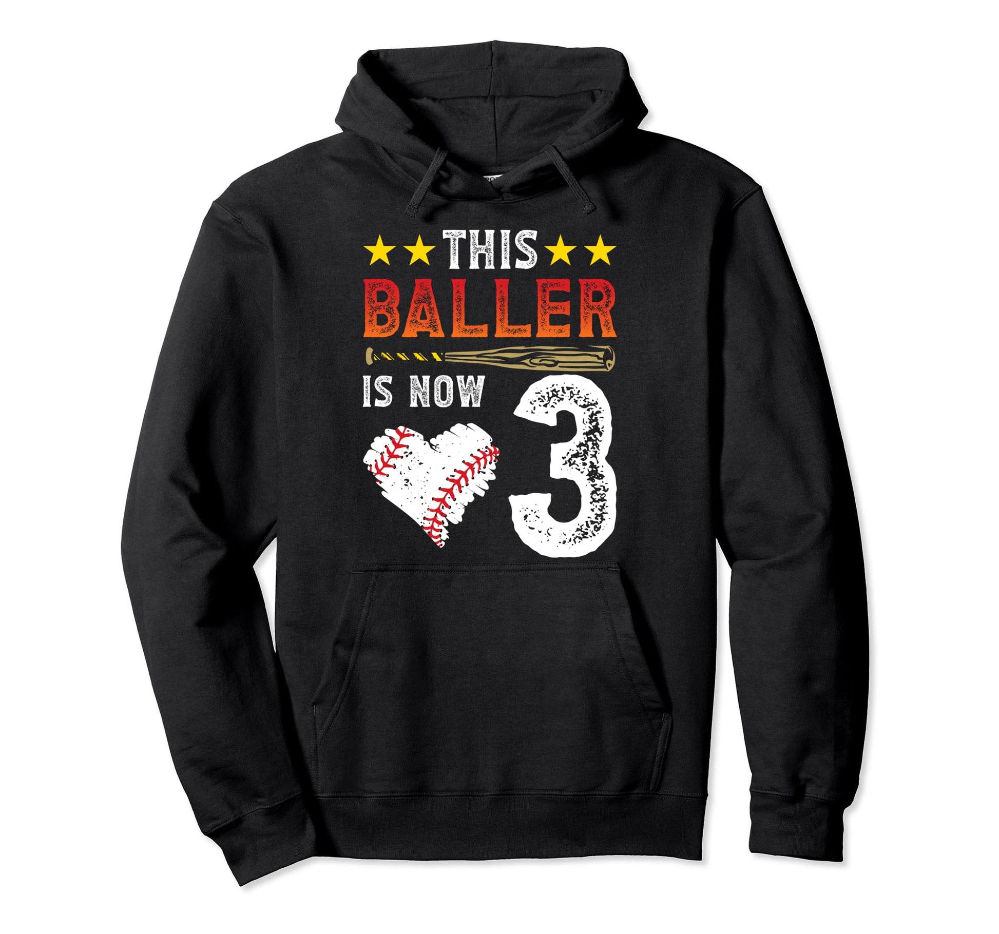 This Baller Is 3 Baseball Player 3Rd Hoodie - Streetwear Style Men Women - T-Shirt, Sweatshirt, Hoodie