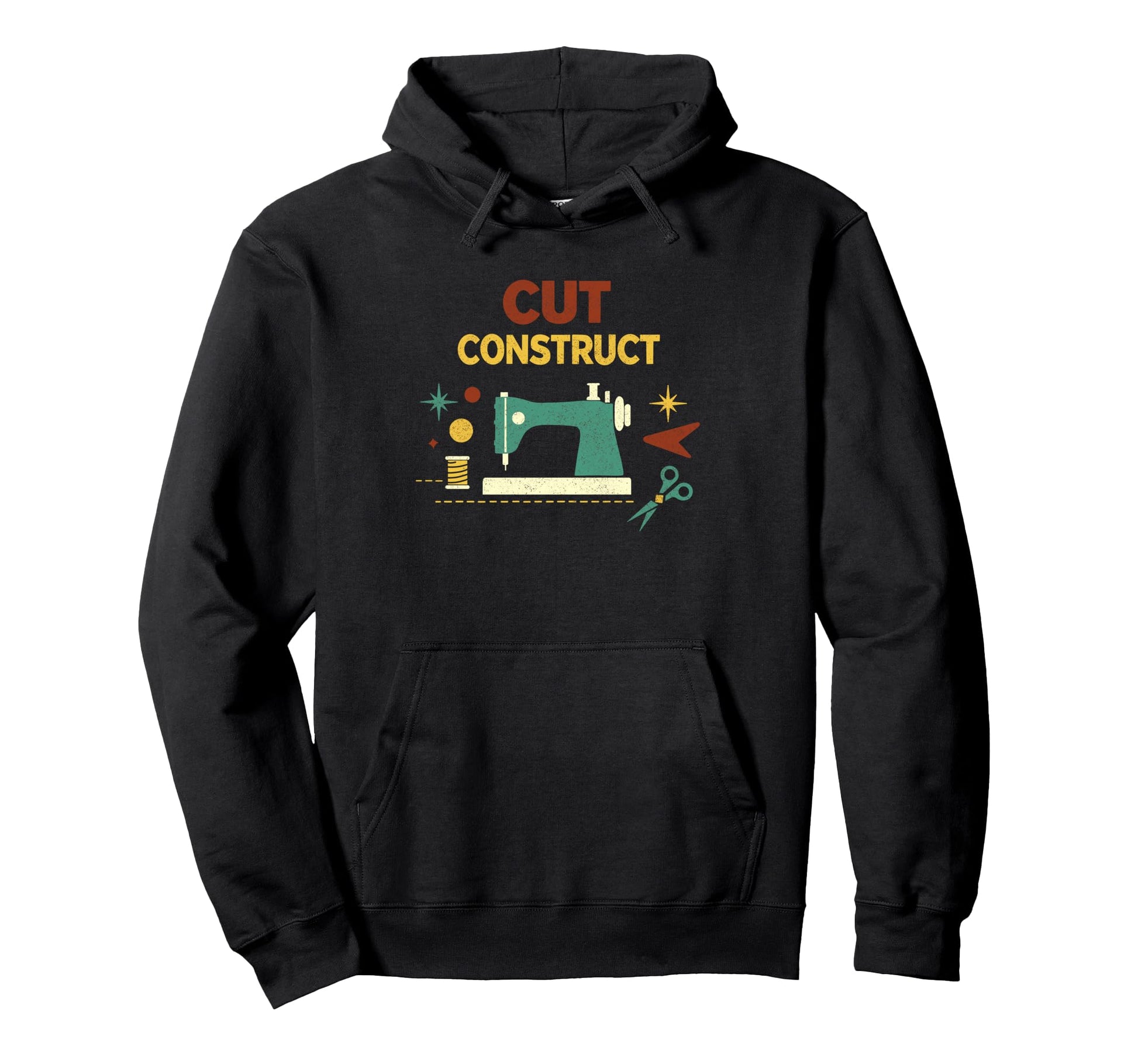 Cut Construct Sewing Maker Hoodie - Casual Everyday Wear Unisex - T-Shirt, Sweatshirt, Hoodie