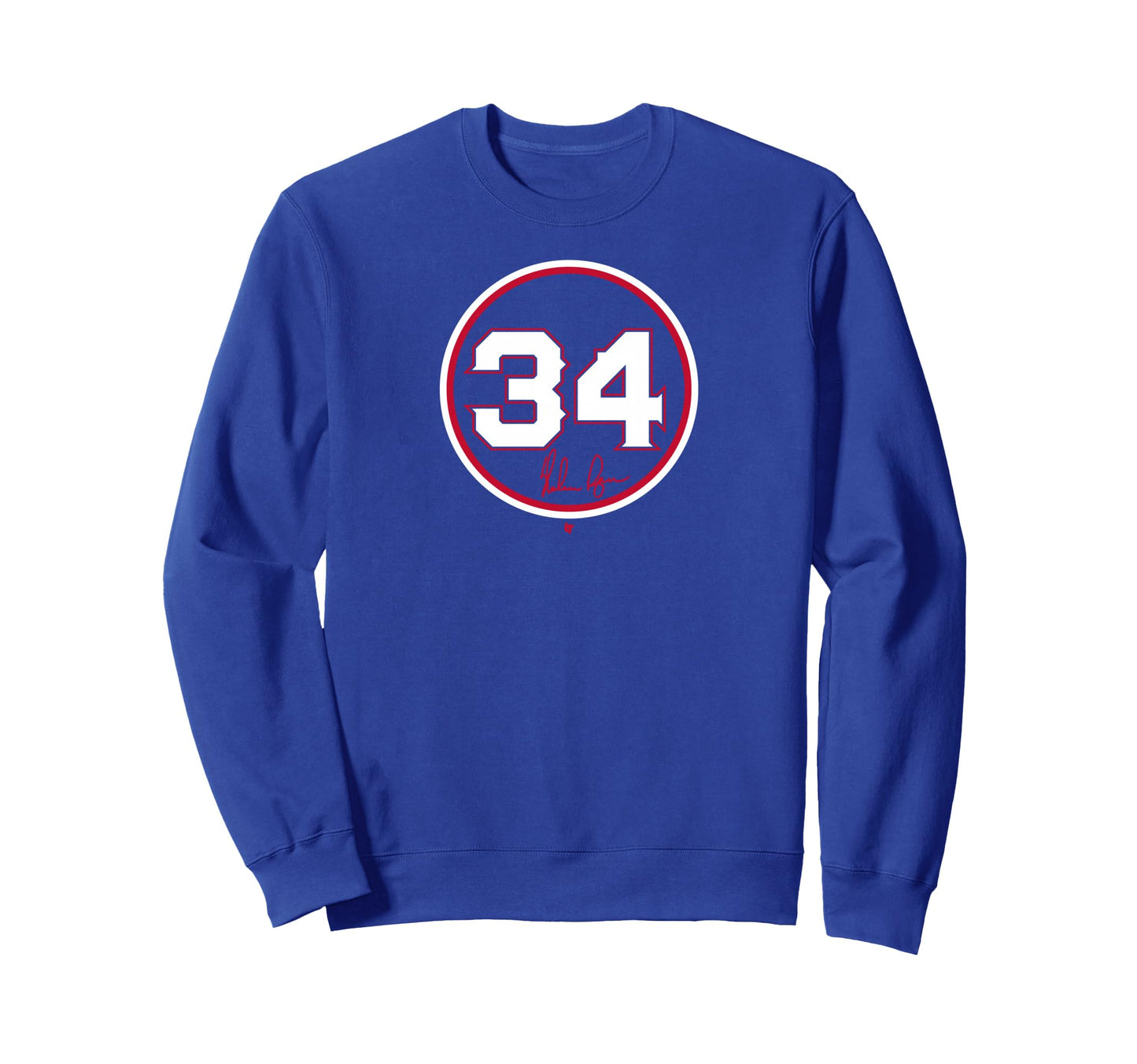 Nolan Ryan Number Circle Texas Baseball Sweatshirt - Trendy Graphic Unisex - T-Shirt, Sweatshirt, Hoodie