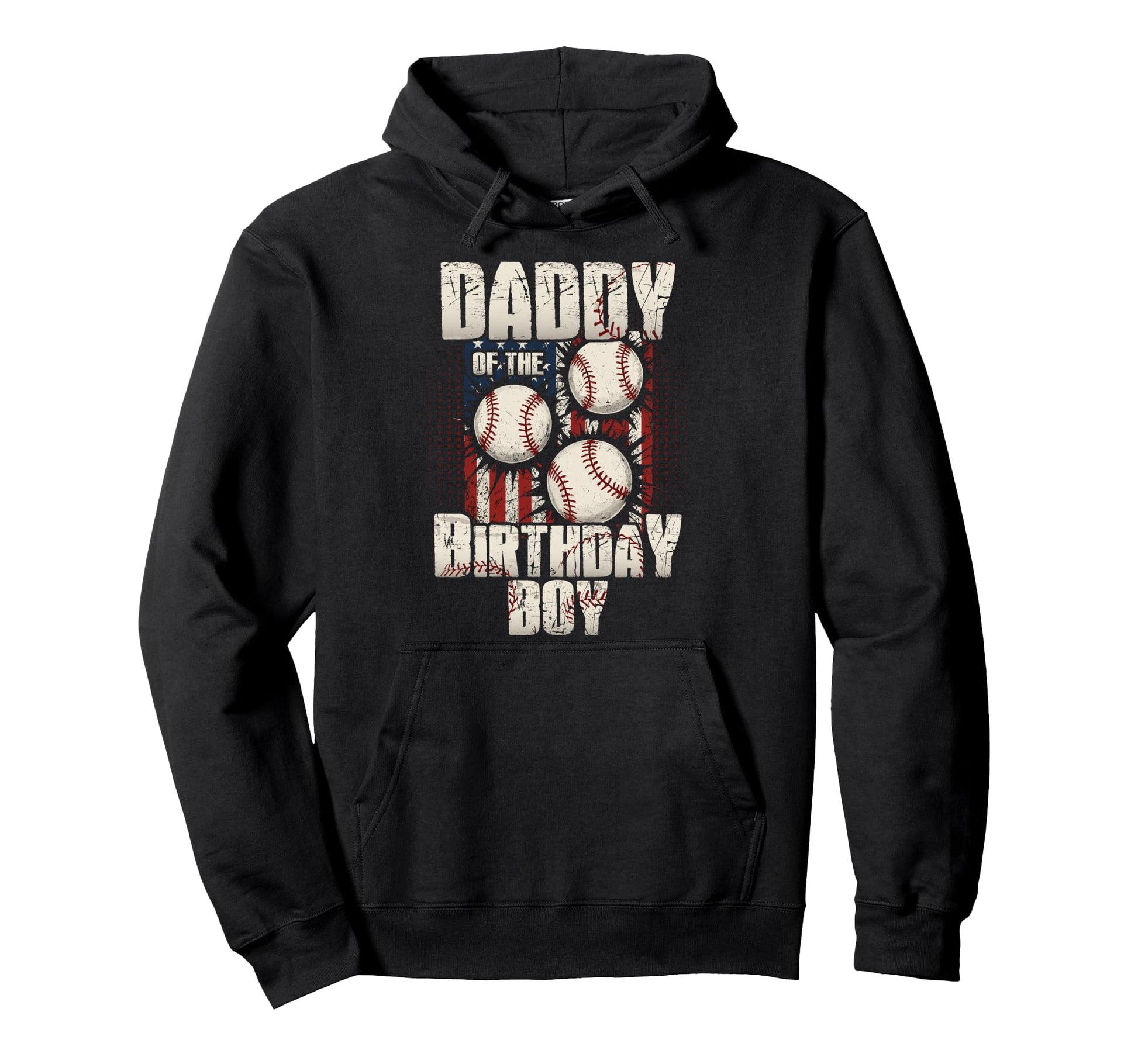 Daddy Birthday Matching Baseball Birthday Hoodie - Graphic Print Men Women - T-Shirt, Sweatshirt, Hoodie