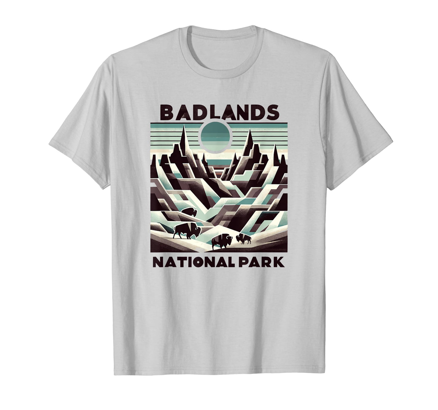 Badlands National Park Geometric T-Shirt - Casual Everyday Wear Men Women - T-Shirt, Sweatshirt, Hoodie