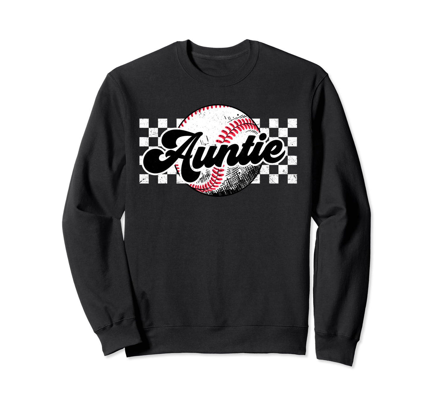 Baseball Auntie T Ball Auntie Sweatshirt - Trendy Graphic Men Women - T-Shirt, Sweatshirt, Hoodie
