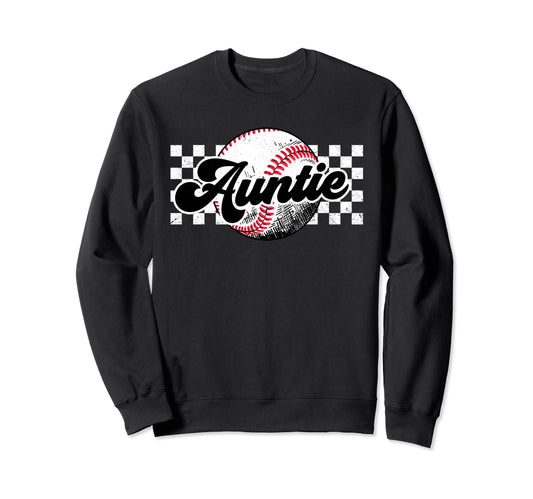 Baseball Auntie T Ball Auntie Sweatshirt - Trendy Graphic Men Women - T-Shirt, Sweatshirt, Hoodie