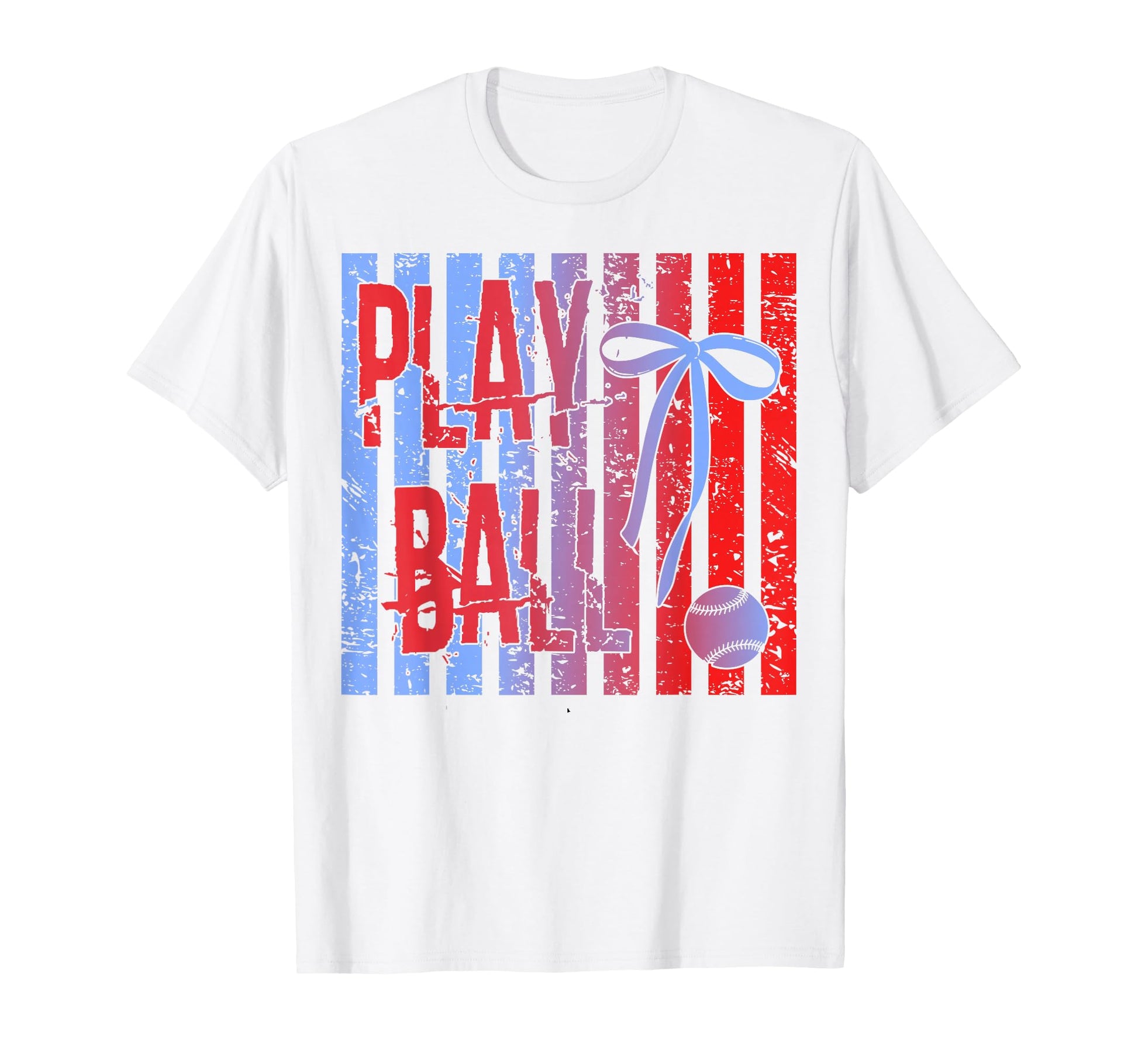 Play Ball Baseball Mom Coquette Bow T-Shirt - Novelty Apparel Unisex - T-Shirt, Sweatshirt, Hoodie