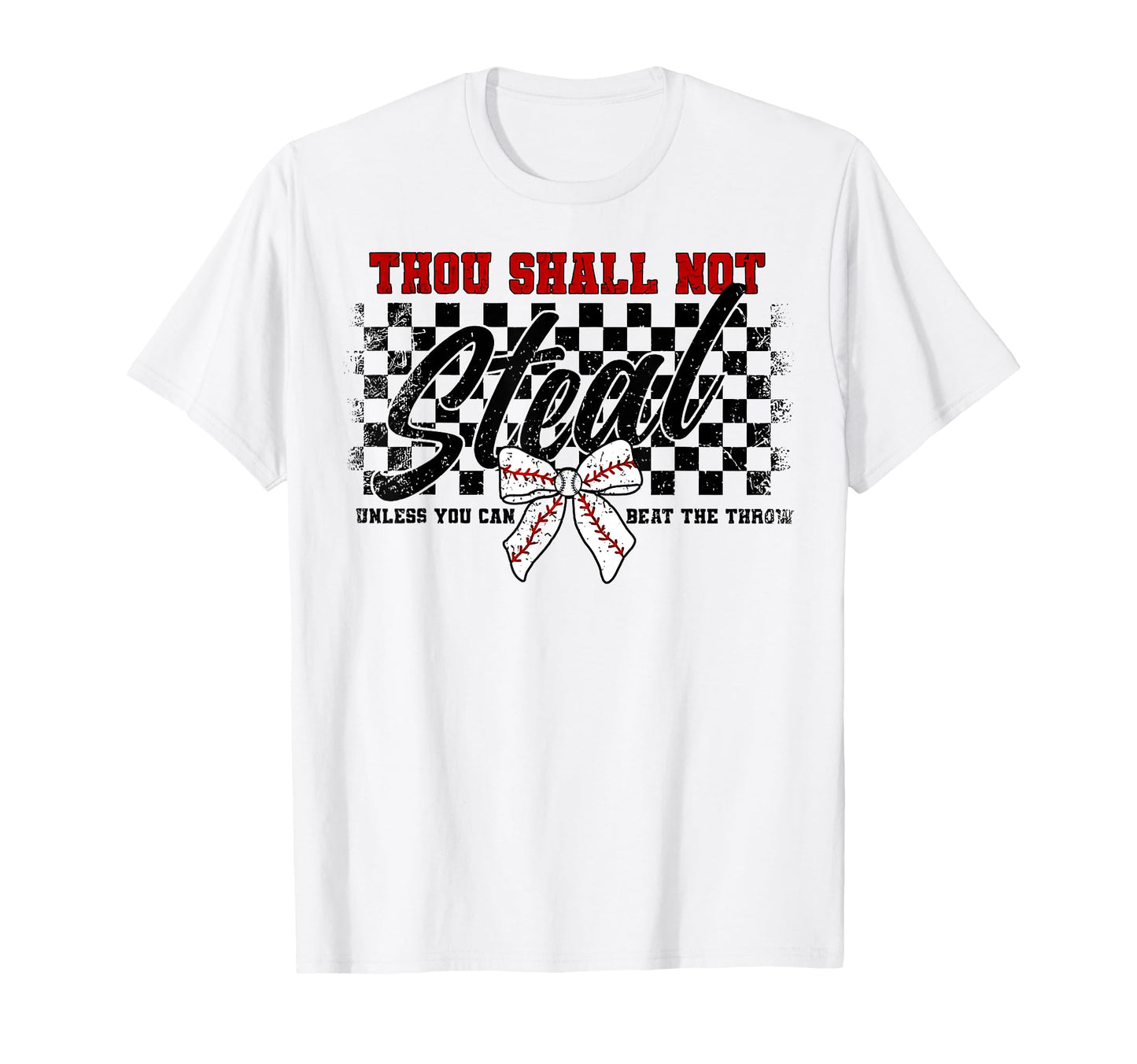 Thou Shall Not Steal Baseball T-Shirt - Minimalist Print Men Women - T-Shirt, Sweatshirt, Hoodie