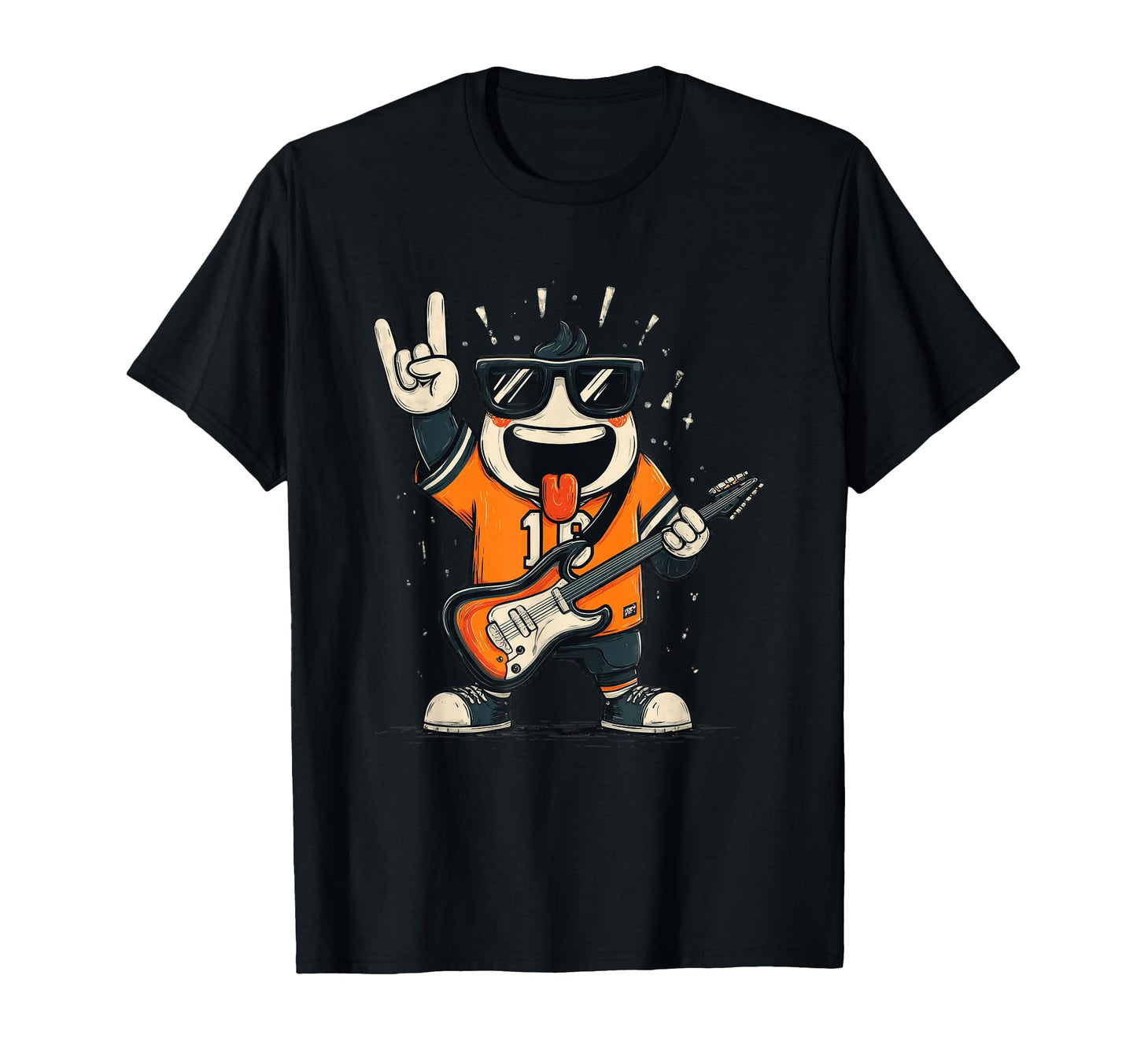 Funny Cartoon Character Rock Music T-Shirt - Trendy Graphic for Adults - T-Shirt, Sweatshirt, Hoodie