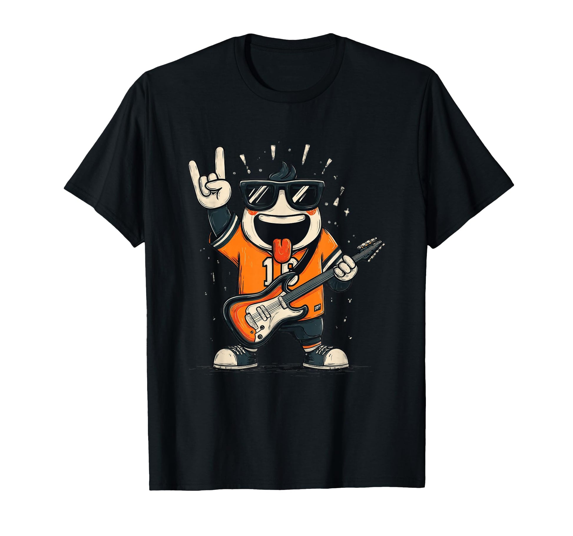 Funny Cartoon Character Rock Music T-Shirt - Trendy Graphic for Adults - T-Shirt, Sweatshirt, Hoodie