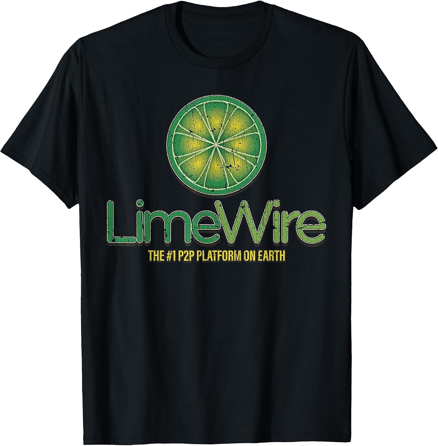 Funny Lime Wire Retro P2P Computer System Lover - Adult & Kids T-Shirts, Sweatshirts & Hoodies apparel design preview 1