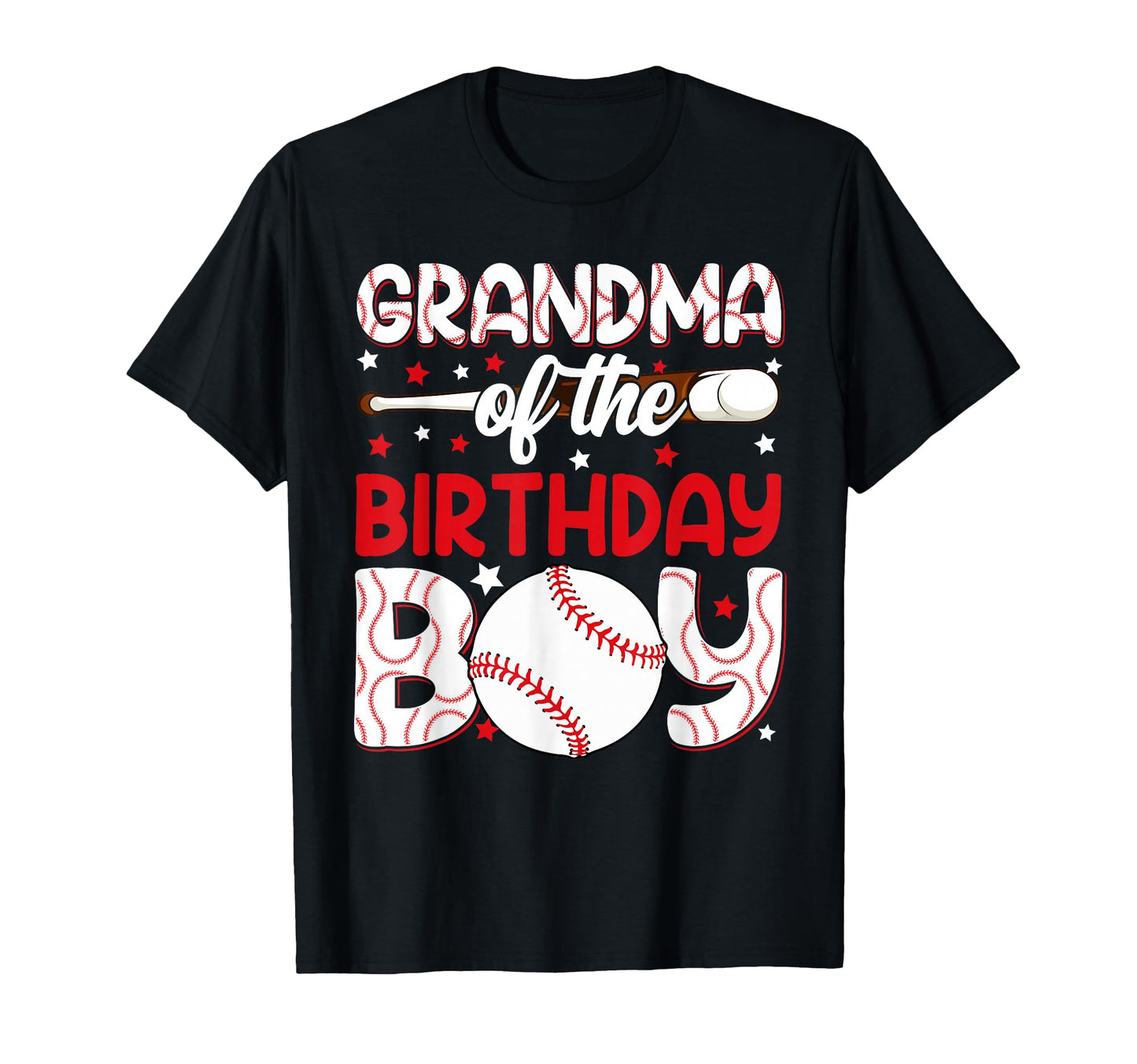Grandma Birthday Baseball Party Family T-Shirt - Graphic Print Men Women - T-Shirt, Sweatshirt, Hoodie