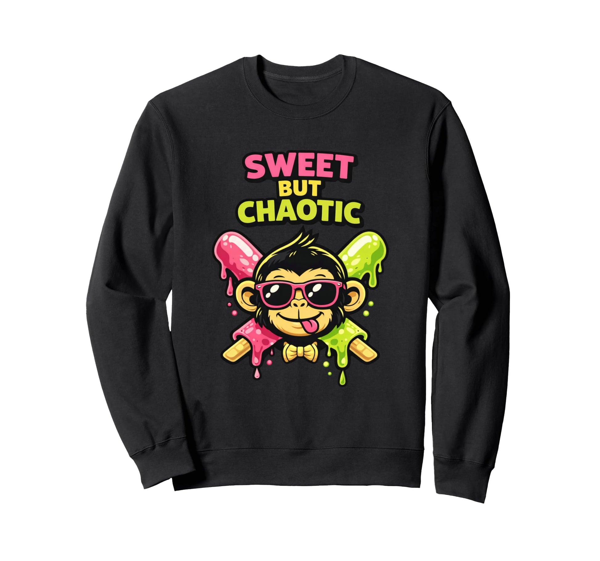 Sweet But Chaotic Baseball Sweatshirt - Streetwear Style for Adults - T-Shirt, Sweatshirt, Hoodie