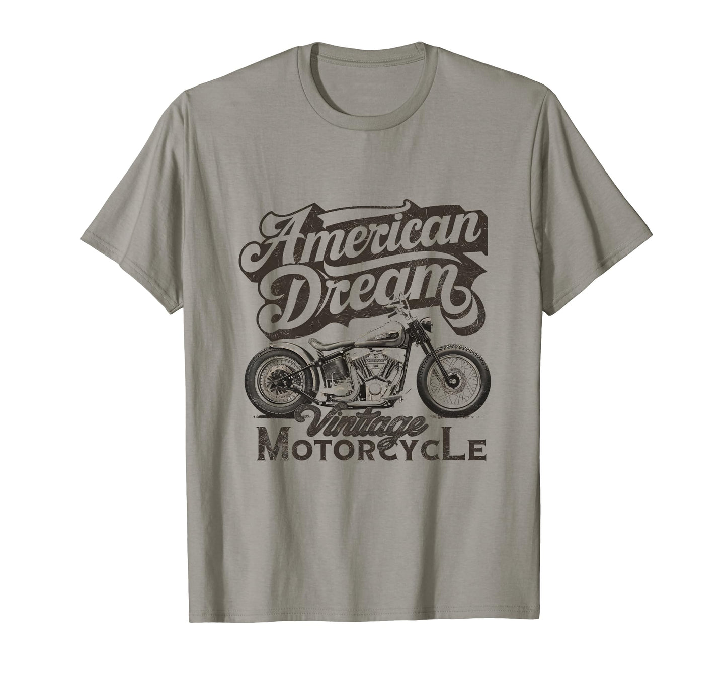 American Dream And Motorcycle T-Shirt - Minimalist Print for Adults - T-Shirt, Sweatshirt, Hoodie