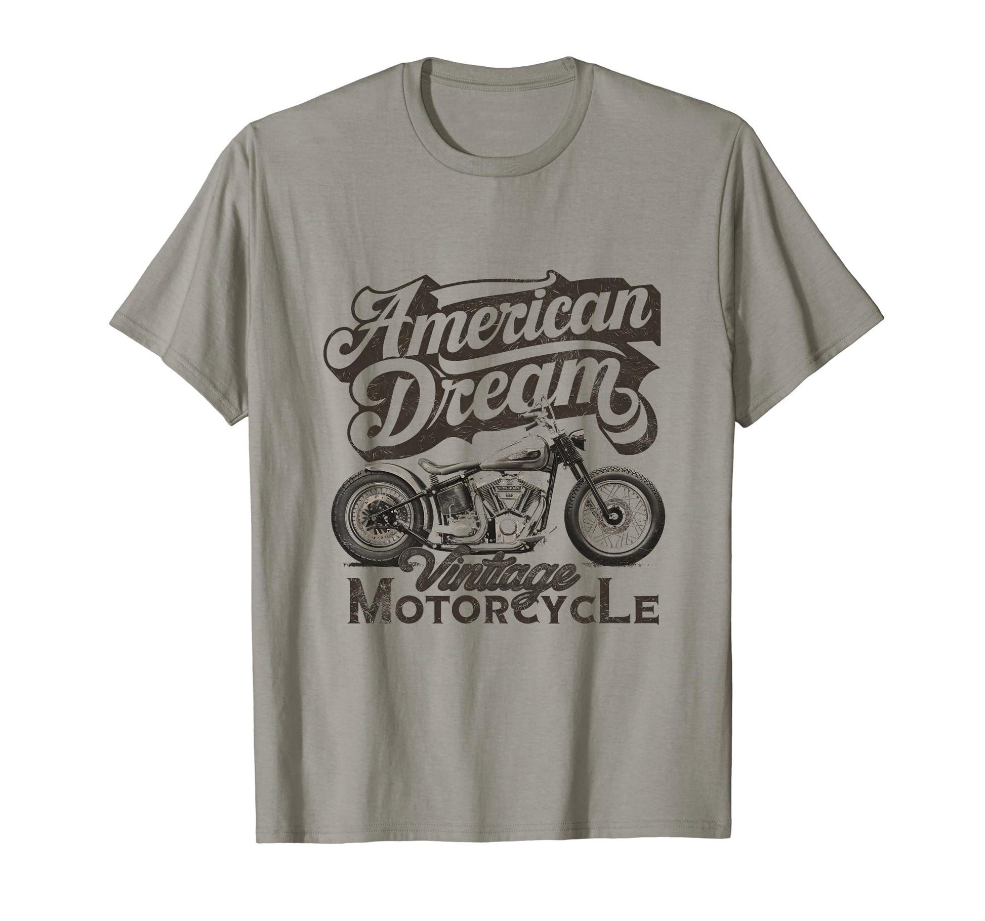 American Dream And Motorcycle T-Shirt - Minimalist Print for Adults - T-Shirt, Sweatshirt, Hoodie