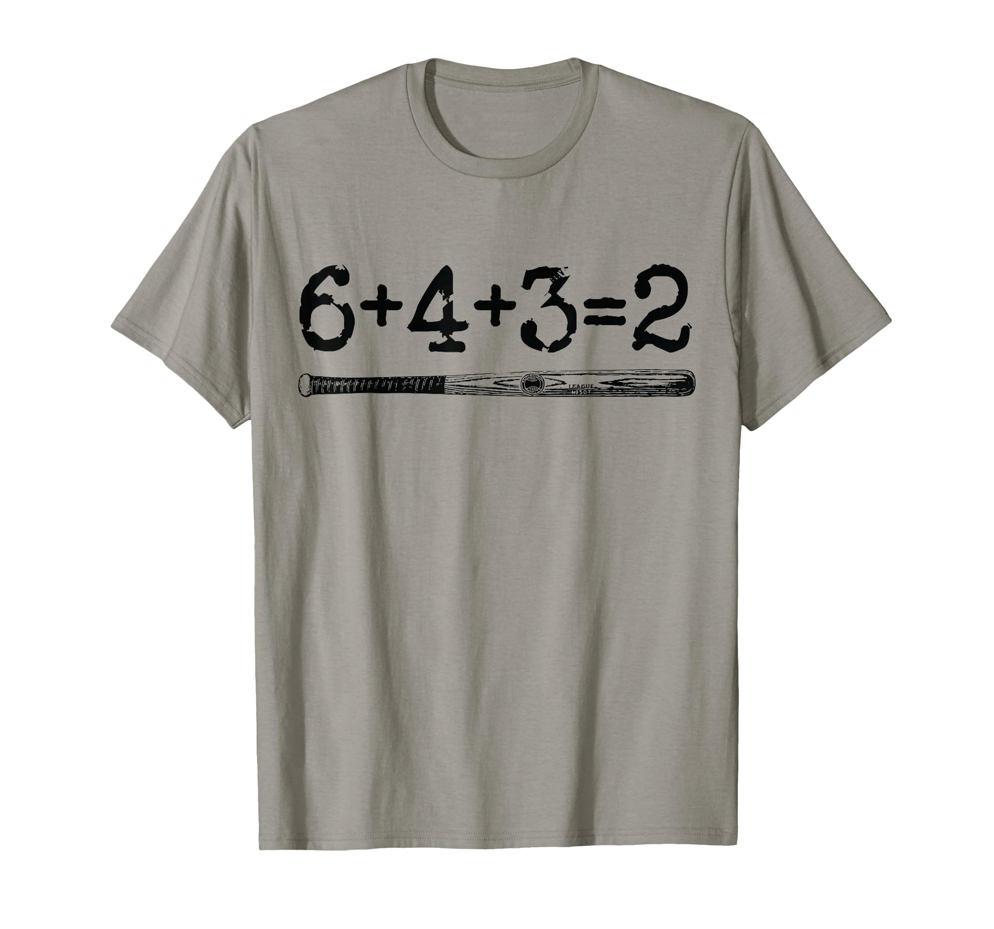 Double Play 6 4 3 2 Baseball Math T-Shirt - Minimalist Print for Adults - T-Shirt, Sweatshirt, Hoodie