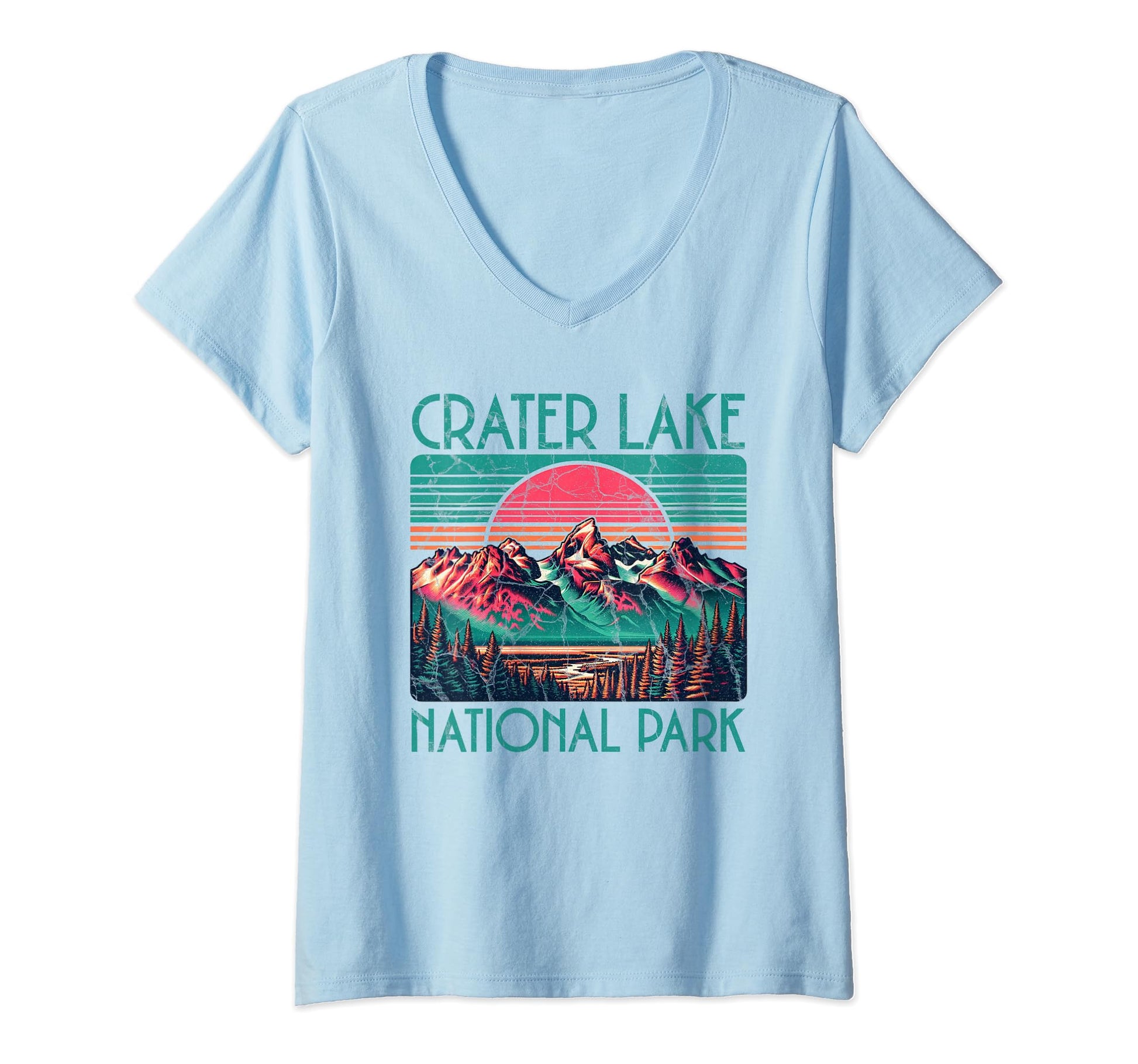 Crater Lake National Park Oregon Usa T-Shirt - Fun Novelty Design Unisex - T-Shirt, Sweatshirt, Hoodie