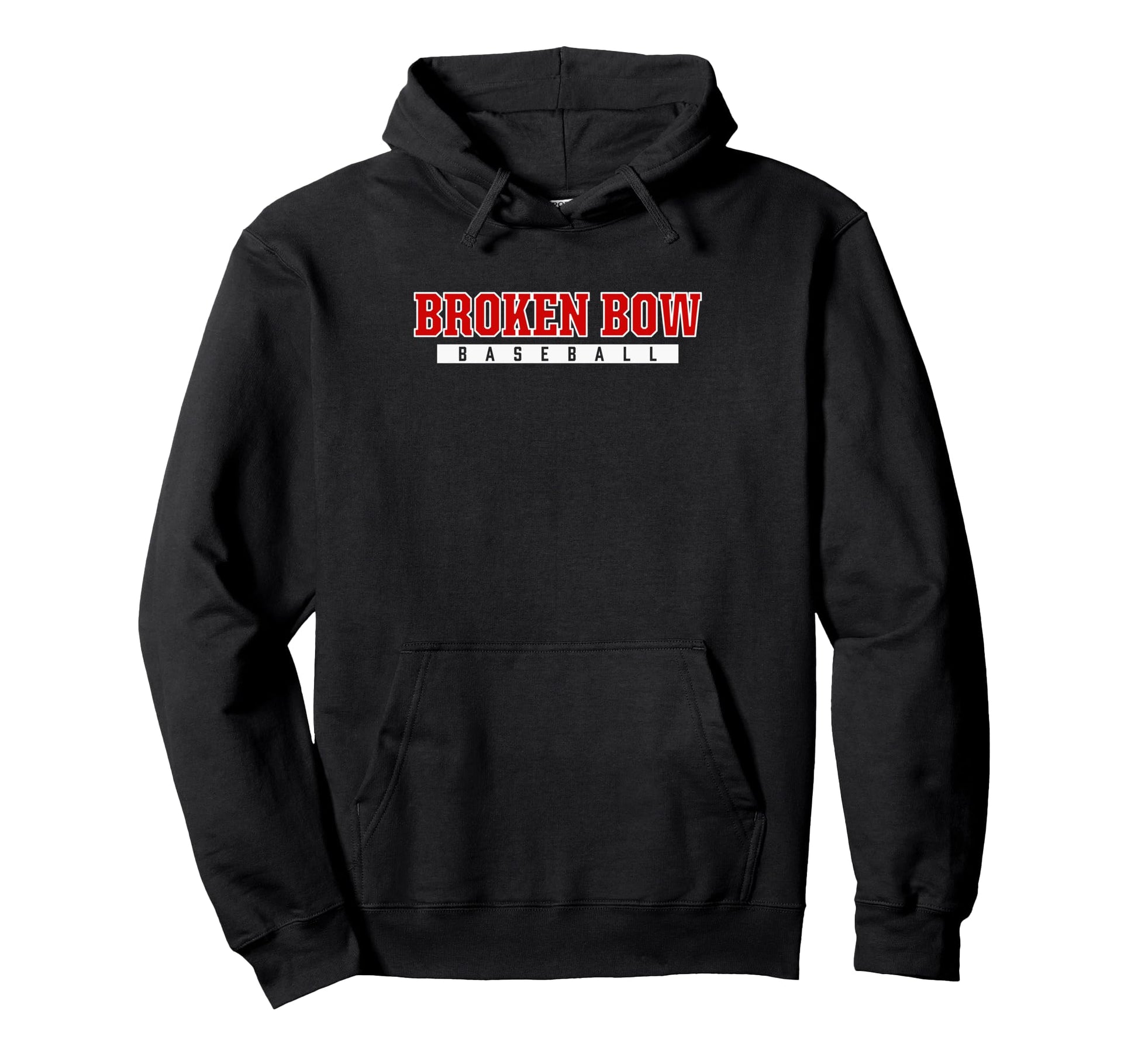 Broken Bow High School Baseball Hoodie - Novelty Apparel for Adults - T-Shirt, Sweatshirt, Hoodie