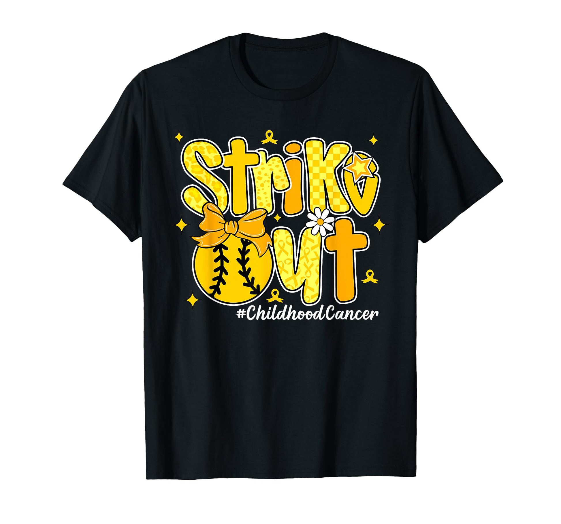 Coquette Bow Baseball Strike Out T-Shirt - Custom Art Print for Adults - T-Shirt, Sweatshirt, Hoodie