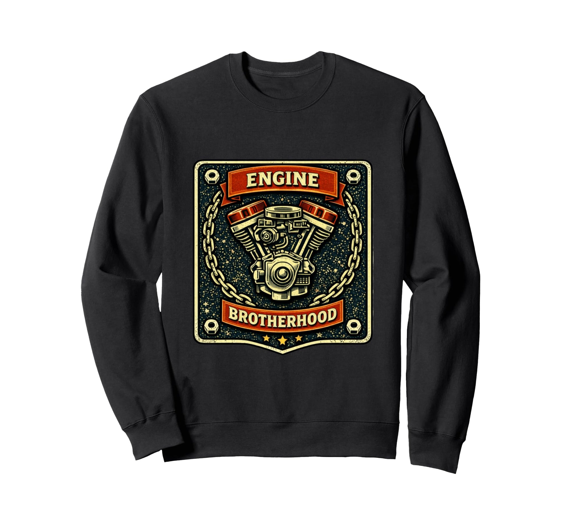 Motorcycle Engine Garage Sweatshirt - Aesthetic Graphic for Adults - T-Shirt, Sweatshirt, Hoodie