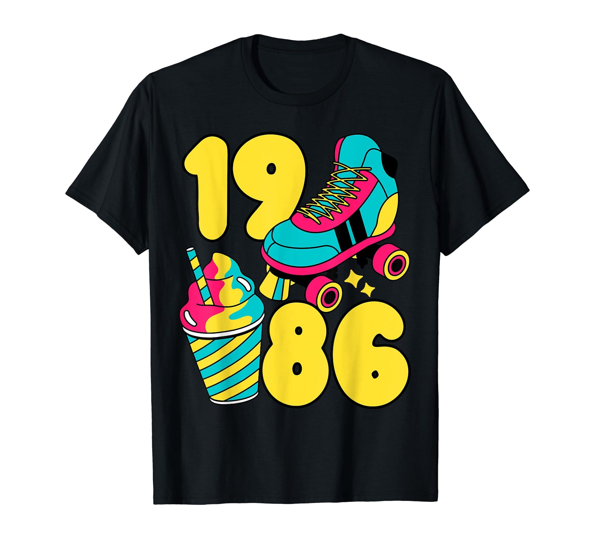 1986 Roller Skates Sweet Treats Summer T-Shirt - Graphic Print Men Women - T-Shirt, Sweatshirt, Hoodie