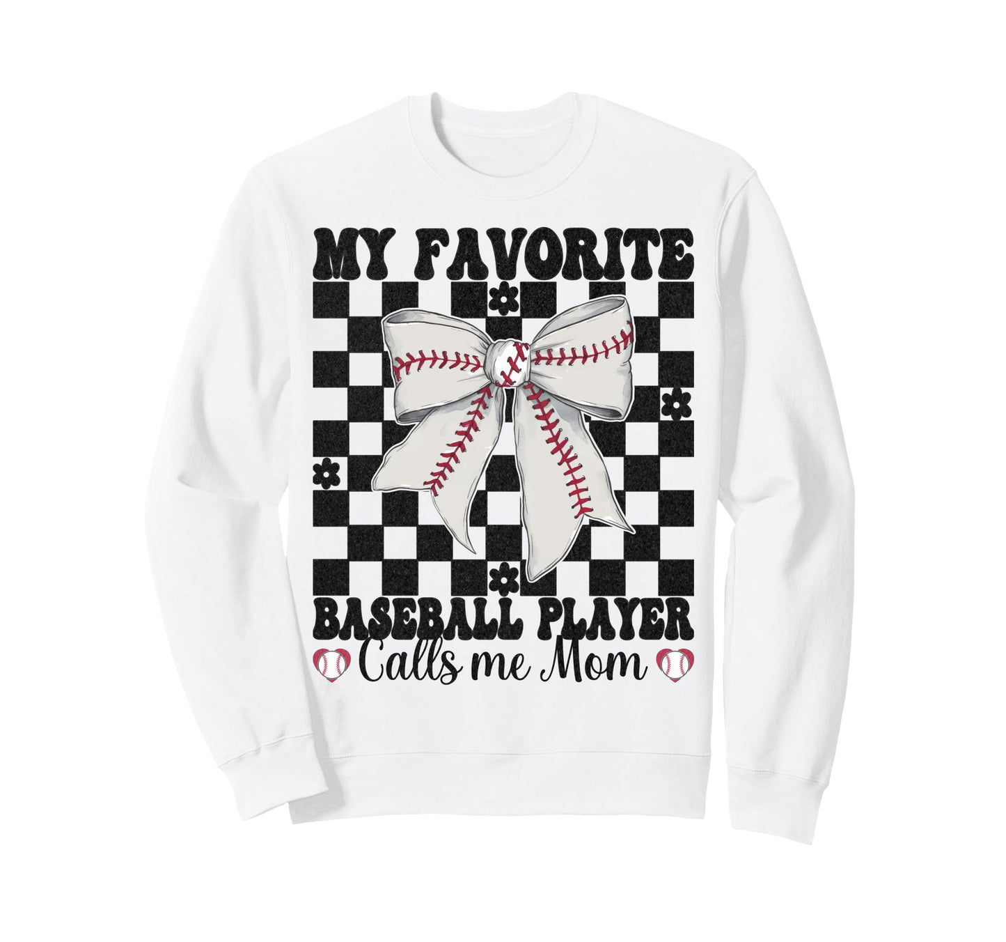 My Favorite Baseball Player Calls Me Sweatshirt - Minimalist Print Unisex - T-Shirt, Sweatshirt, Hoodie