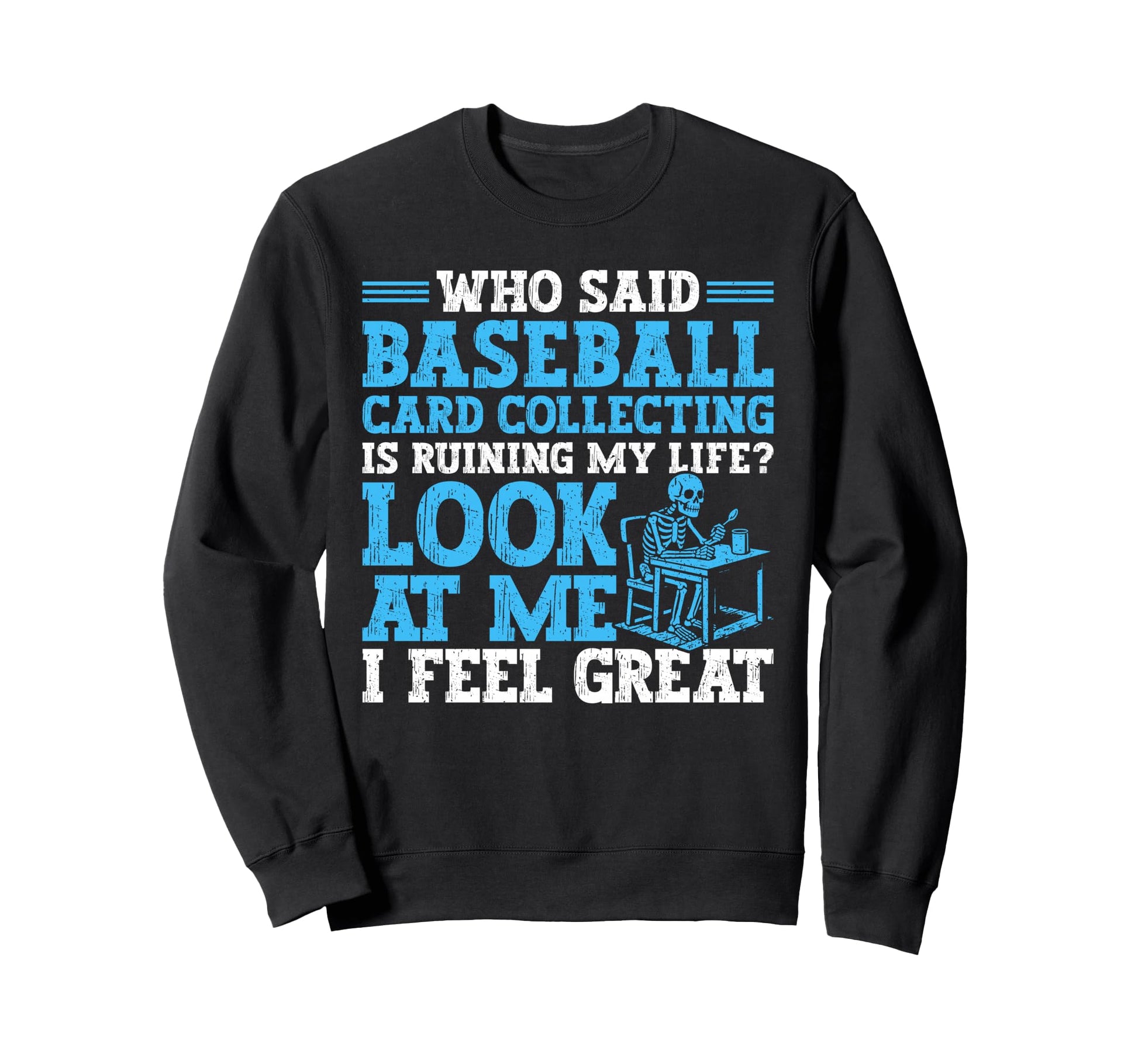 Funny Baseball Card Collector Sweatshirt - Minimalist Print Unisex - T-Shirt, Sweatshirt, Hoodie