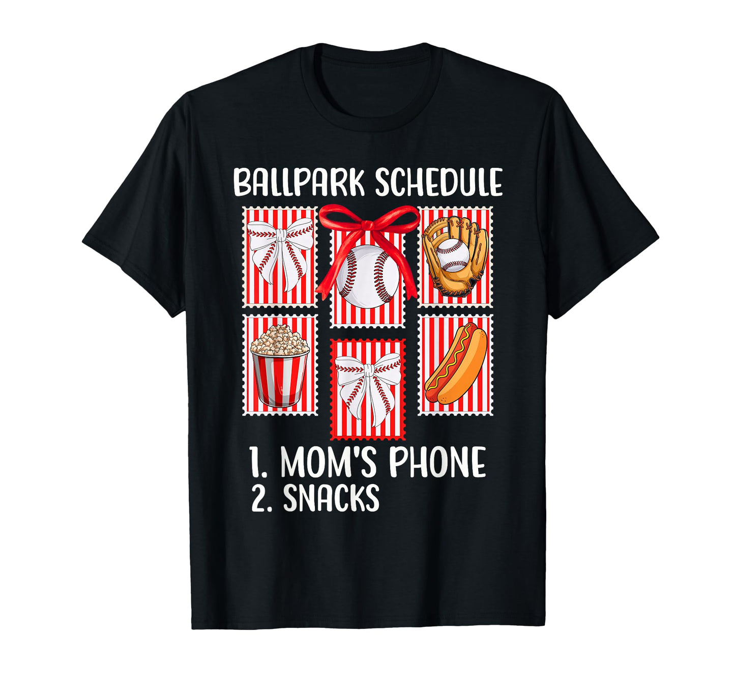 Baseball Sister Sis Coquette Bow Game T-Shirt - Novelty Apparel for Adults - T-Shirt, Sweatshirt, Hoodie