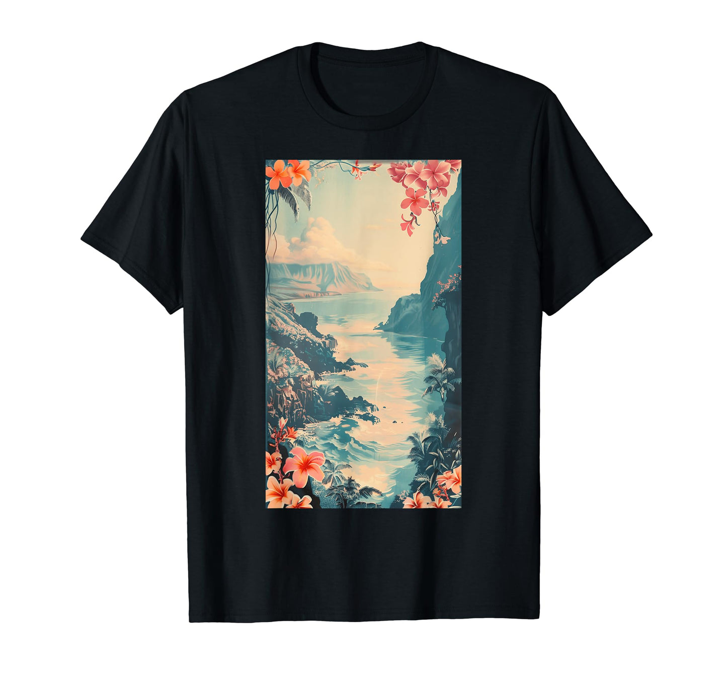 Hawaiian Postcard Inspired Tropical T-Shirt - Aesthetic Graphic Men Women - T-Shirt, Sweatshirt, Hoodie