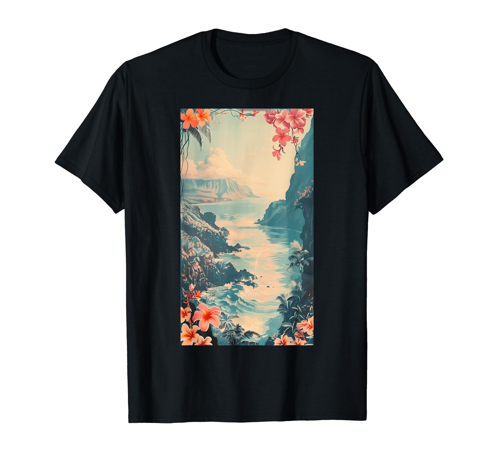 Hawaiian Postcard Inspired Tropical T-Shirt - Aesthetic Graphic Men Women - T-Shirt, Sweatshirt, Hoodie