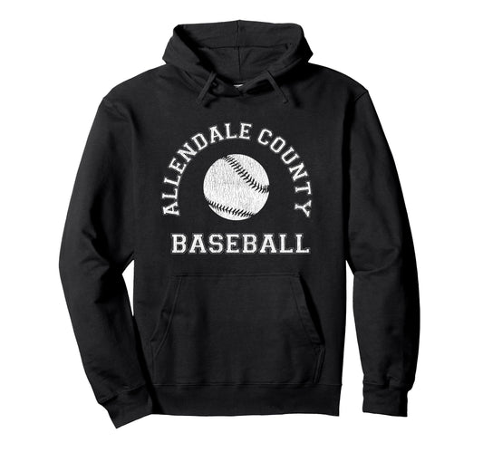Allendale County Baseball Distressed Hoodie - Trendy Graphic Unisex - T-Shirt, Sweatshirt, Hoodie