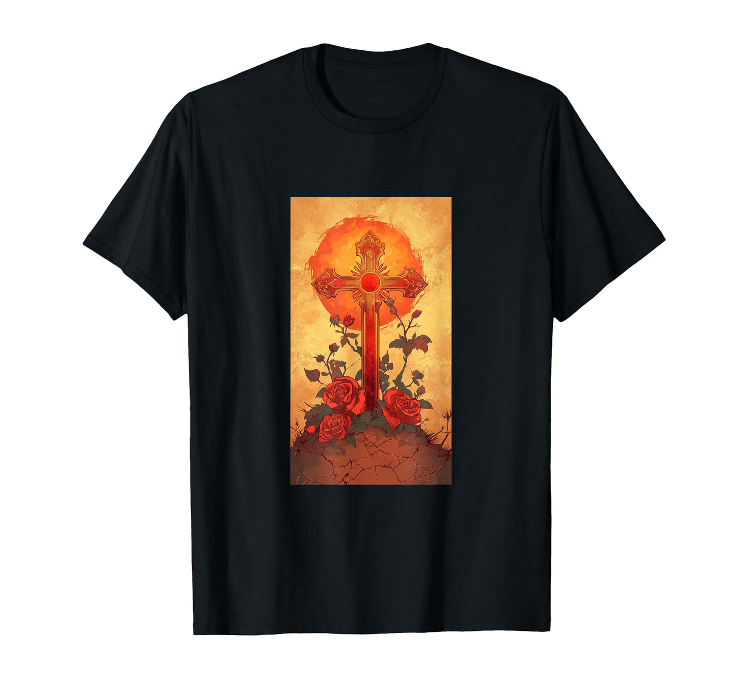Gothic Cross Grunge Aesthetic Y2K T-Shirt - Fun Novelty Design Men Women - T-Shirt, Sweatshirt, Hoodie